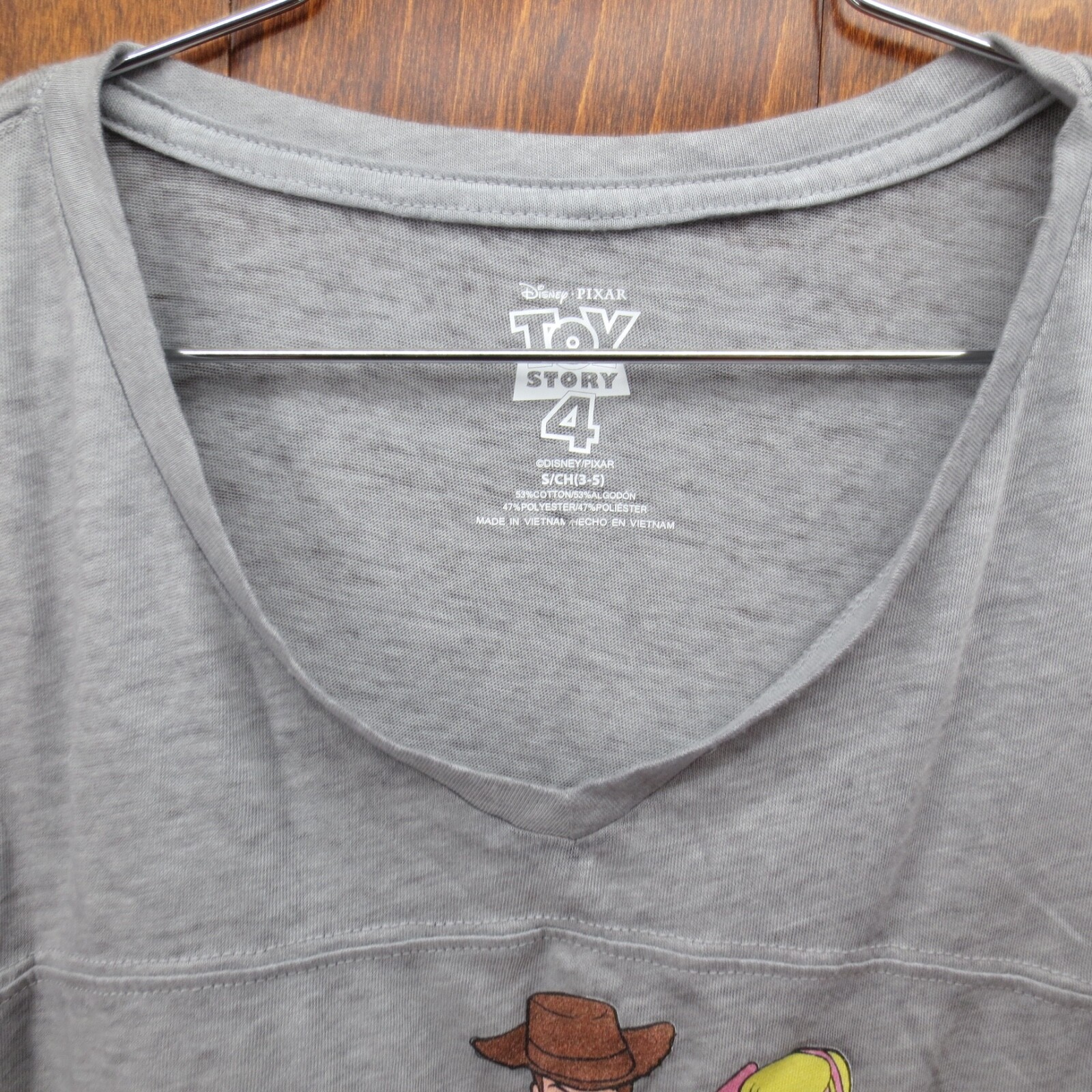 Ladies Toy Story 4 Shirt Disney Pixar Official Size S (3-5)