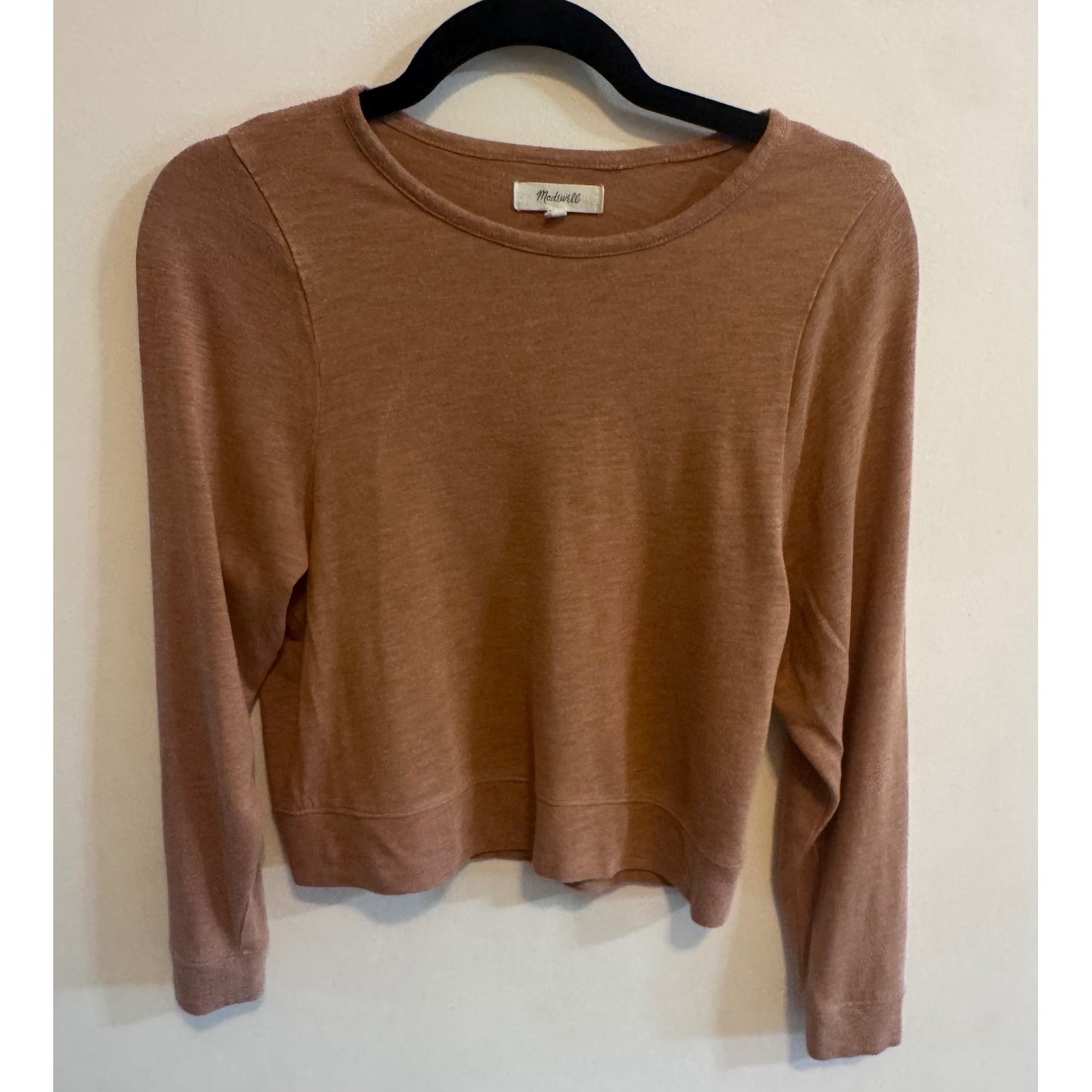 Madewell Heathered Camel Tee | Quiet Luxury | Fall Essential | XS