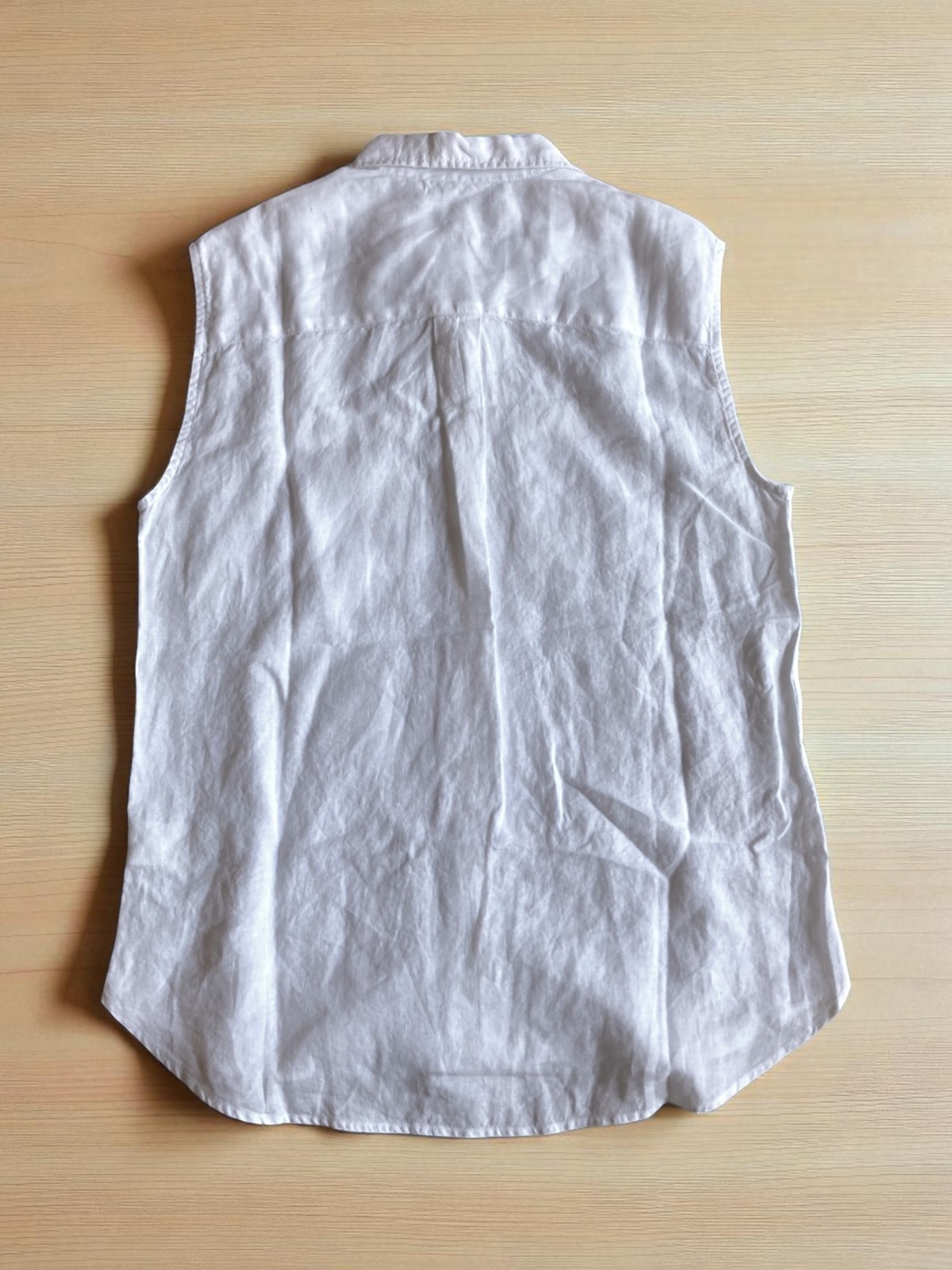 Outerknown NWT White 100% Linen Sleeveless Shirt XS/M Fit $128 Retail Minimal