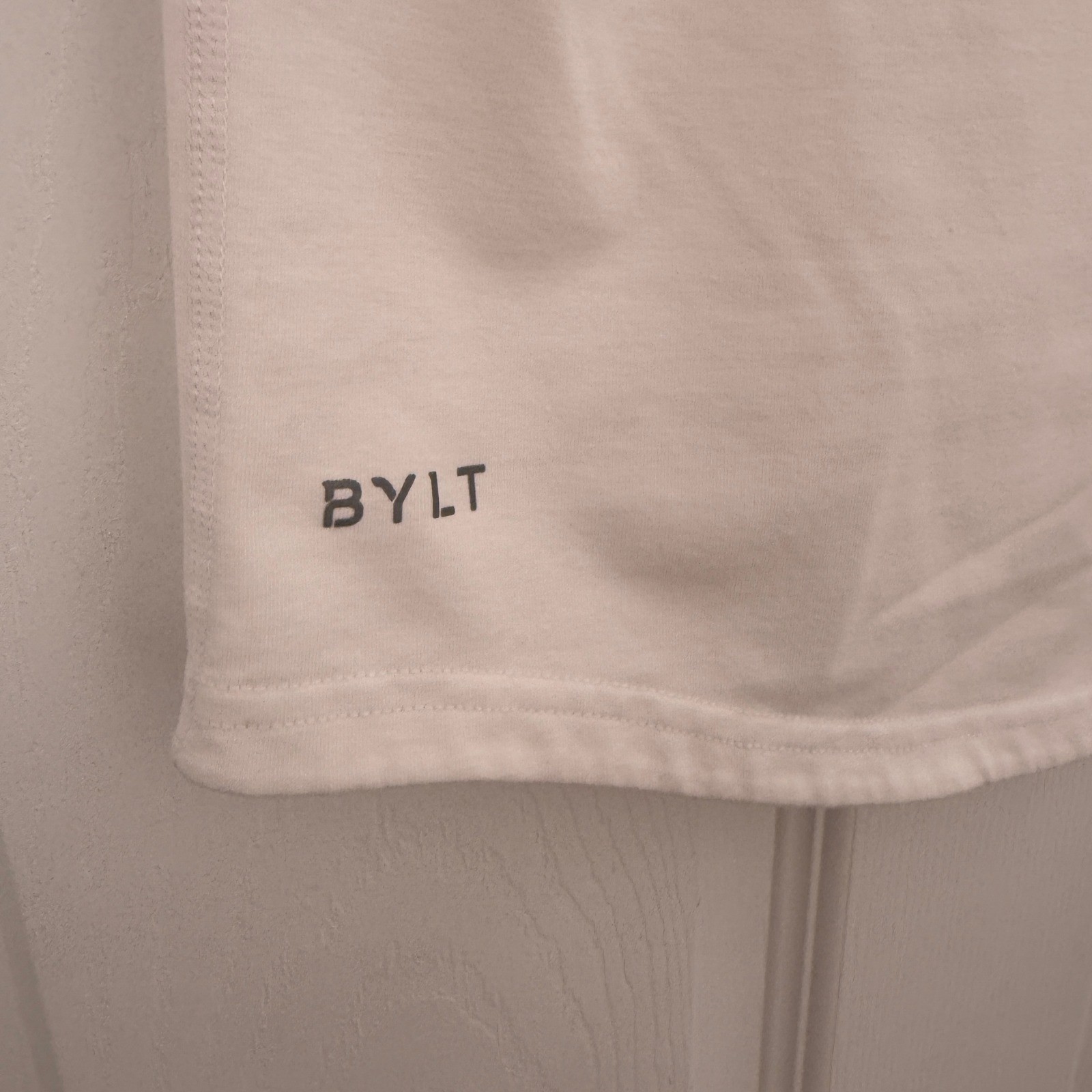 BYLT Premium Basics Lux Drop Cut T-Shirt White XL 12/13 Short Sleeve Crew Neck