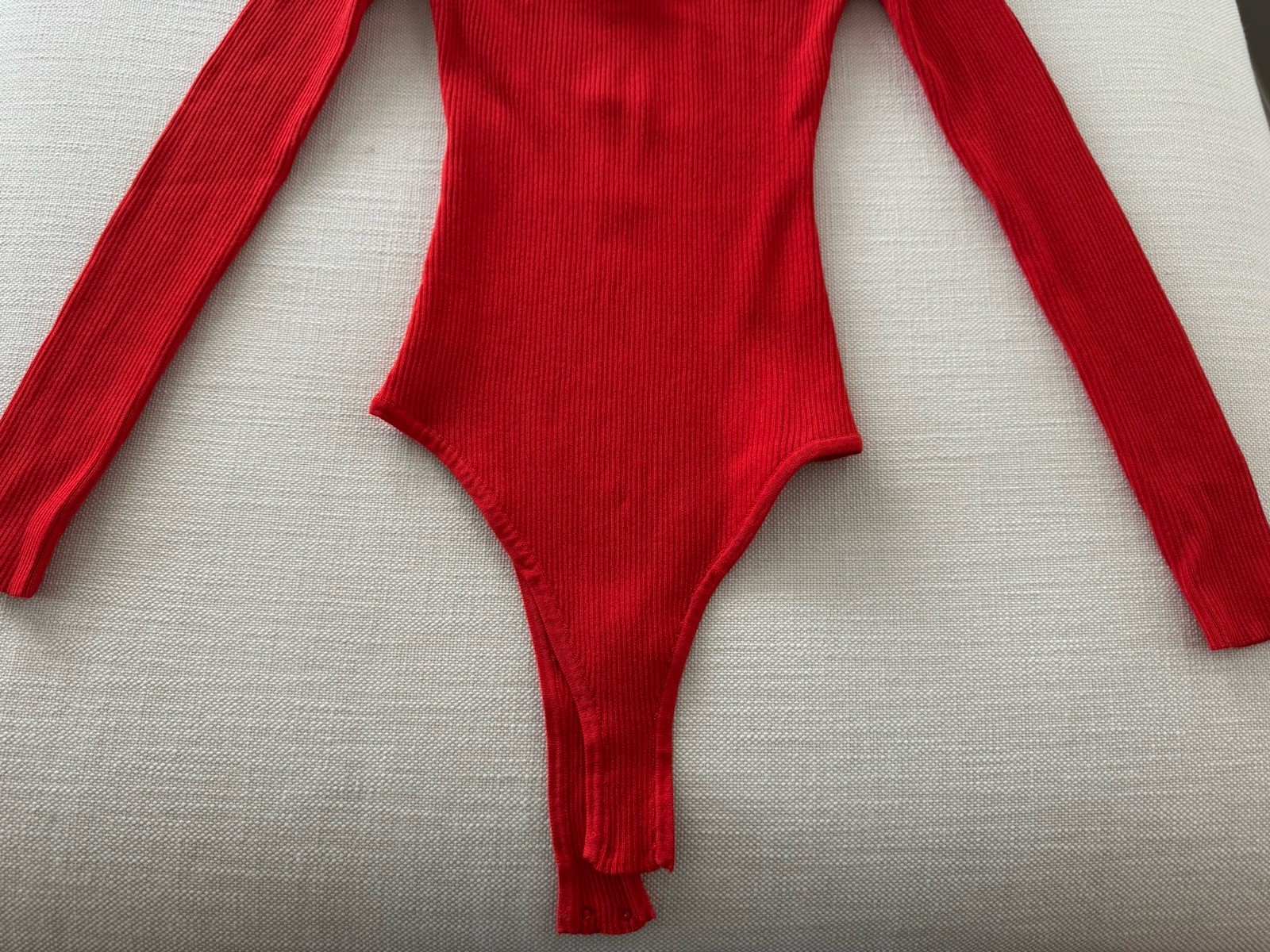 EUC Superdown Naomi Sweetheart Red Bodysuit Size Small