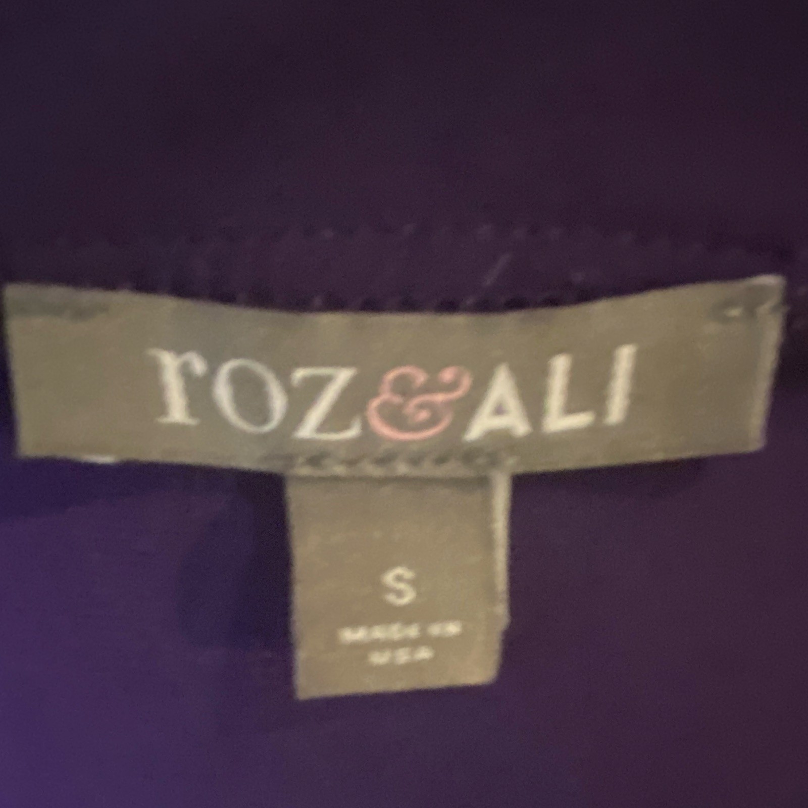 ROZ & ALI S Purple Solid Scoop Neck Sleeveless Studded Pleated Chiffon Tank Top