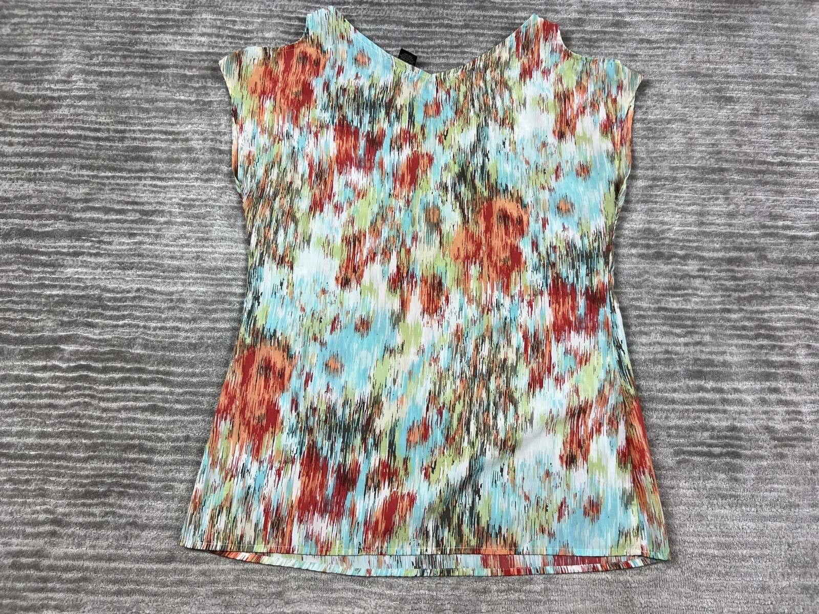 Nue Options Top Womens Extra Small Multicolor Sleeveless Polyester