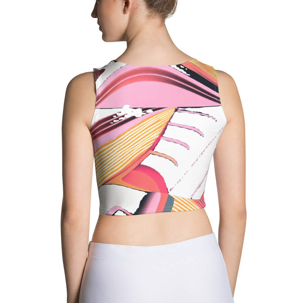 Abstract Print Crop Top