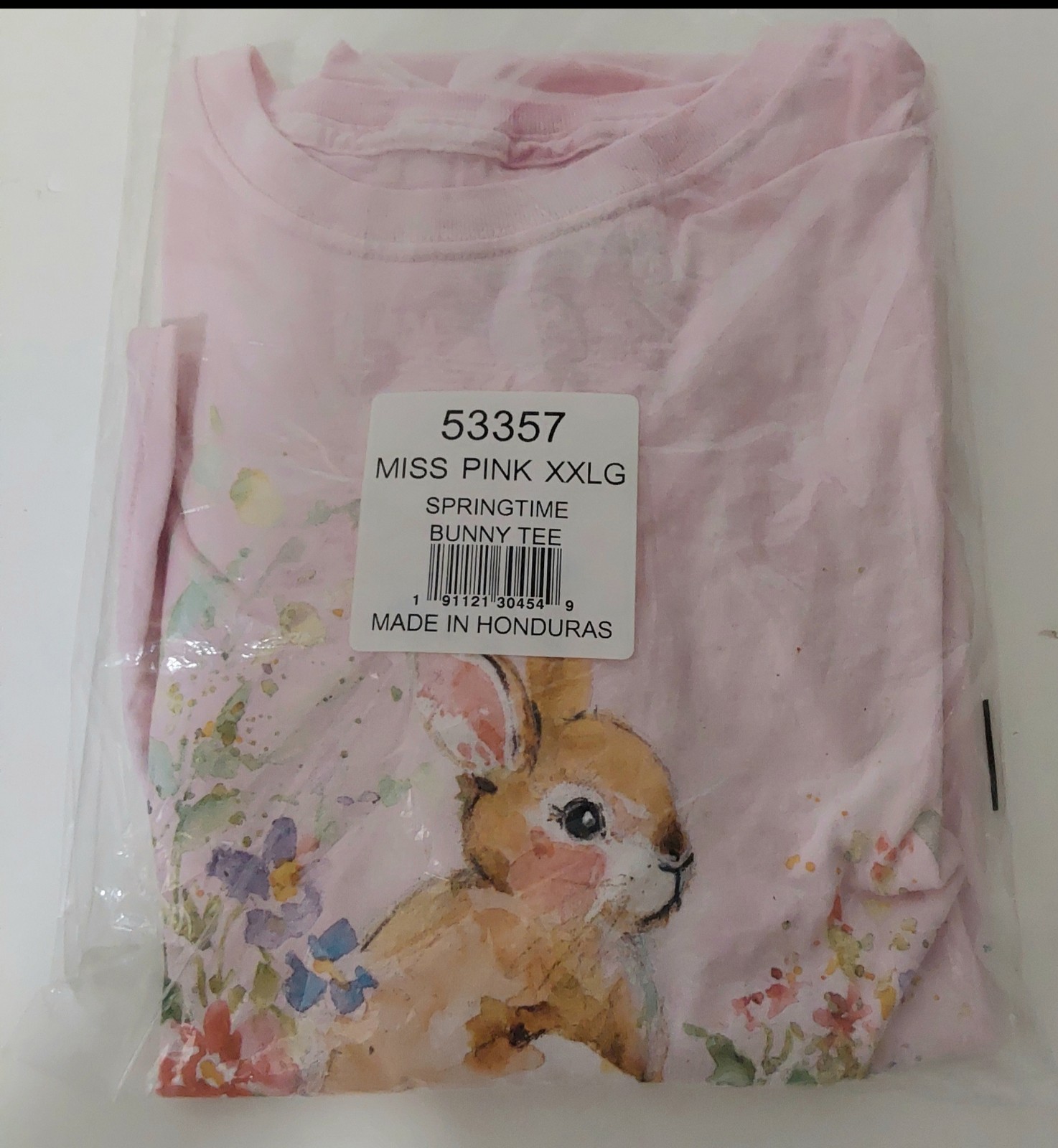 The Mountain Springtime Bunny S/S T Shirt Pink 2XL New