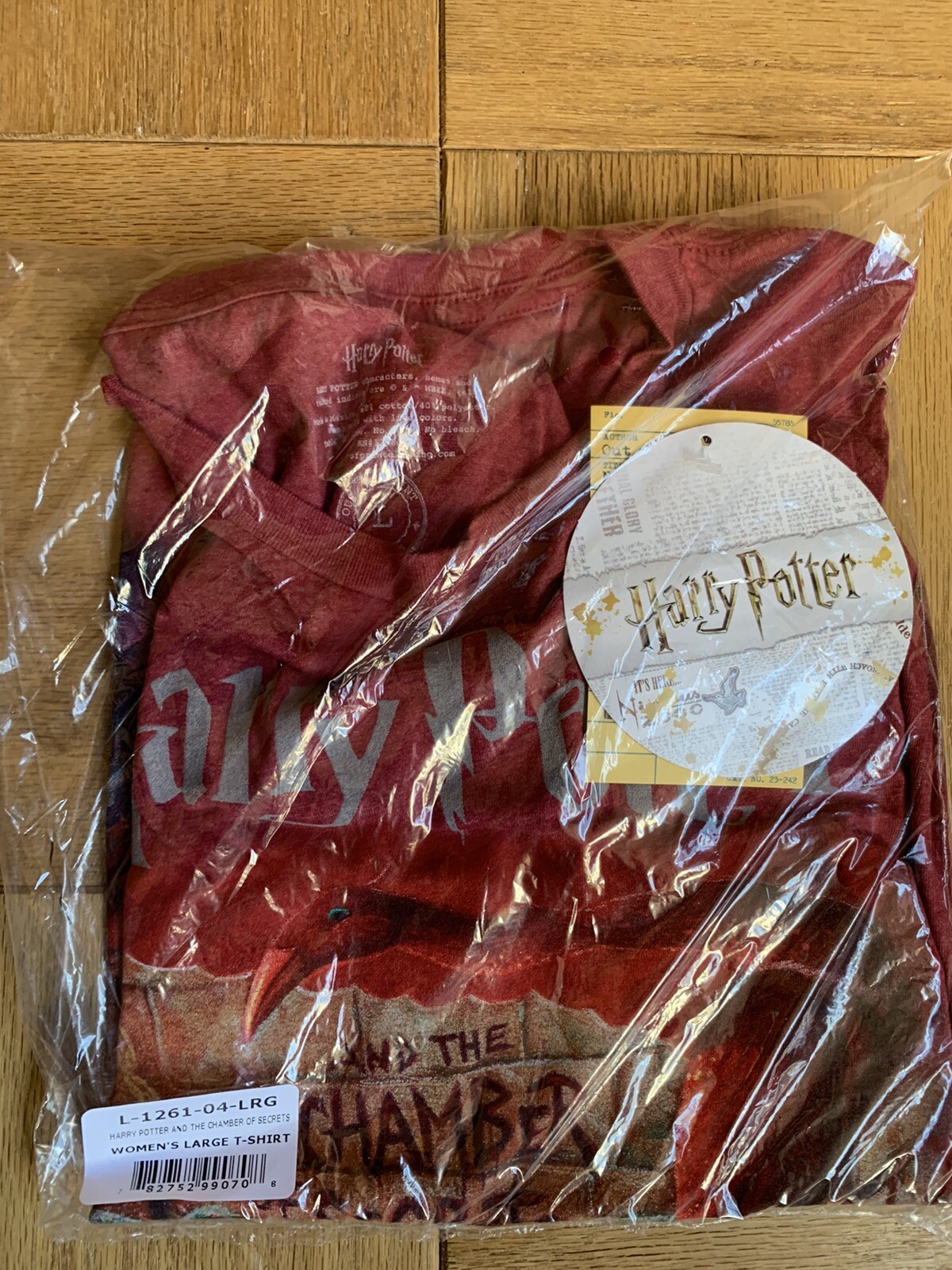 Harry Potter Chamber of Secrets Mary GrandPré Women’s Crew T-Shirt Large NEW