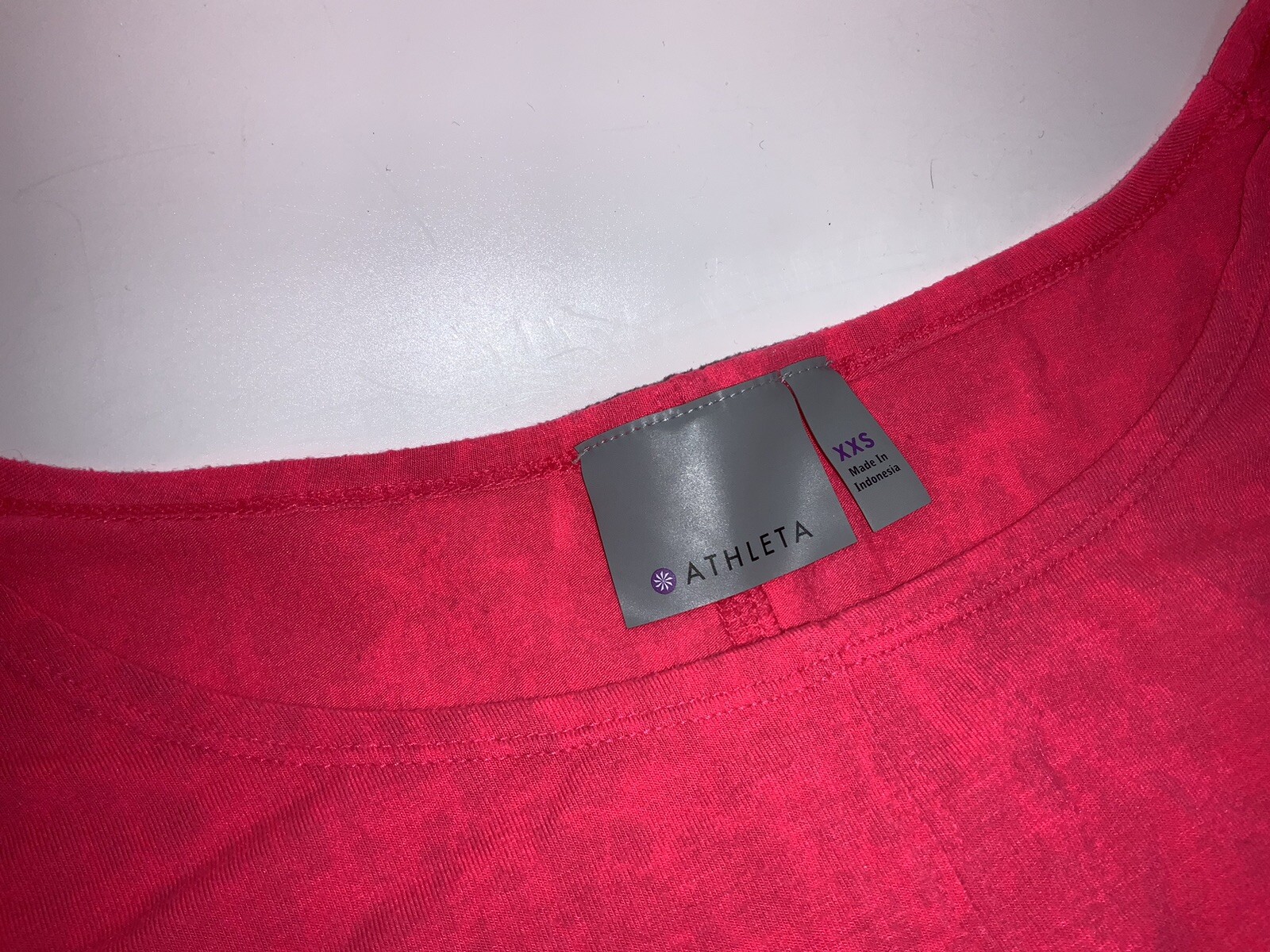 Athleta Cloudlight Long Sleeve Yoga Top XXS Red Poly Rayon Lycra YGI F3-291