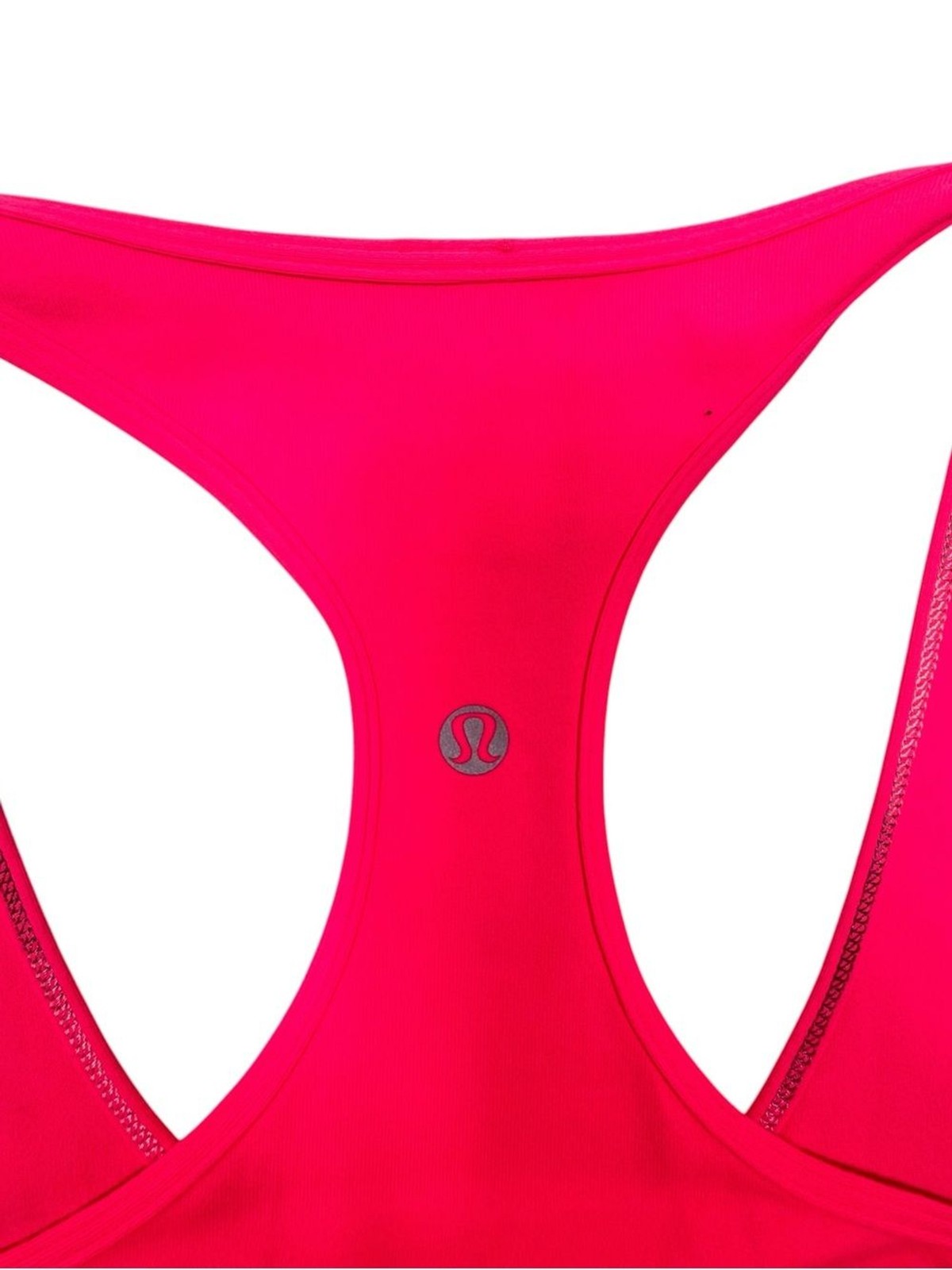 Lululemon EUC- Cool Racerback *Zipper Logo Flash Pink- rare vintage tank- size 6