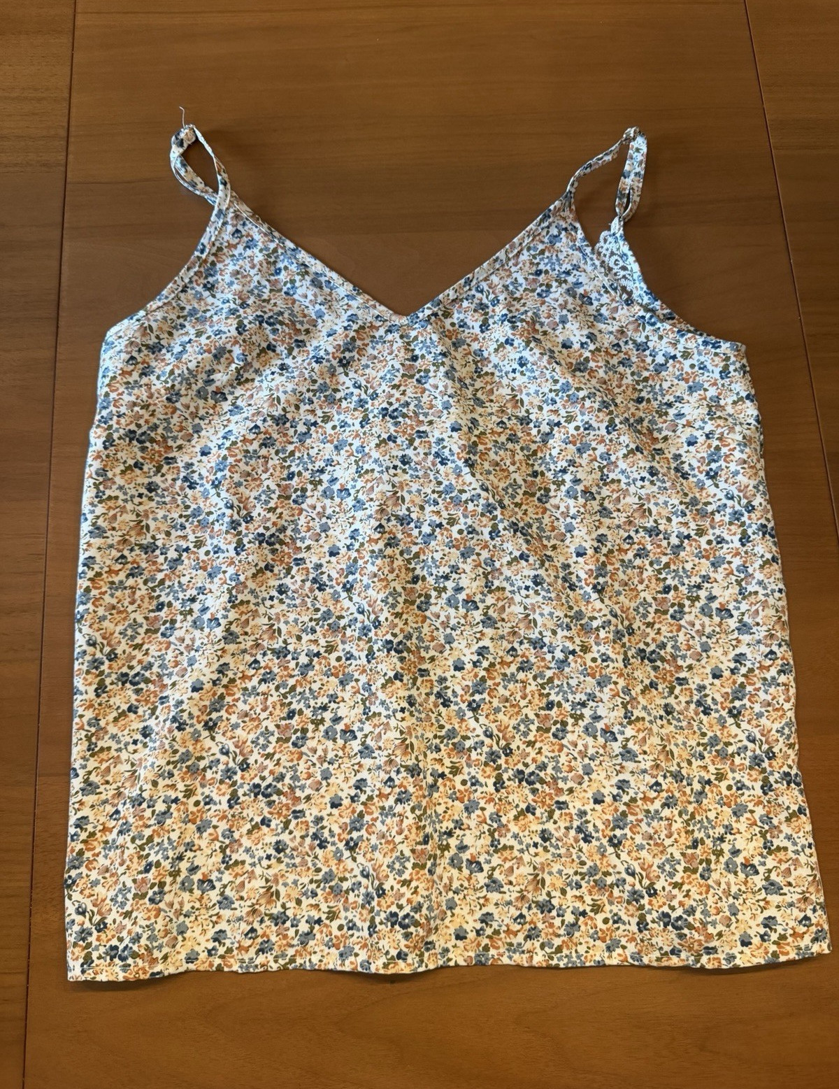 SHEIN Women’s Small Floral Print Lace Trim Camisole, Adjustable Spaghetti Straps
