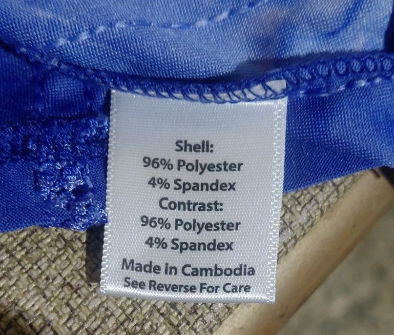 Coral Bay Petite Blue Tie-Dye Embroidered Sequin Top Tie Waist SZ Large Sparkle