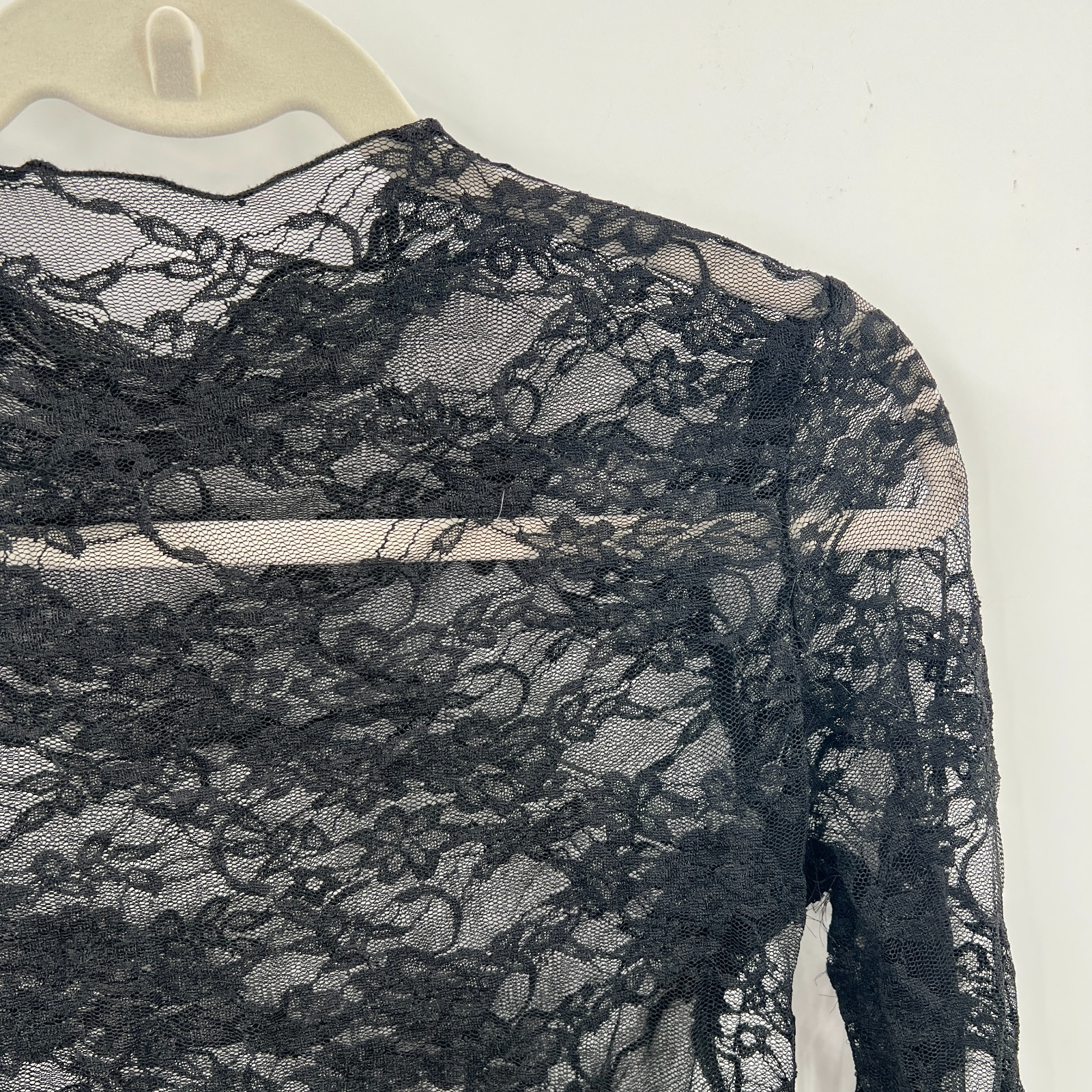 lace long sleeve high neck top whimsigoth goth grunge y2k retro witchy