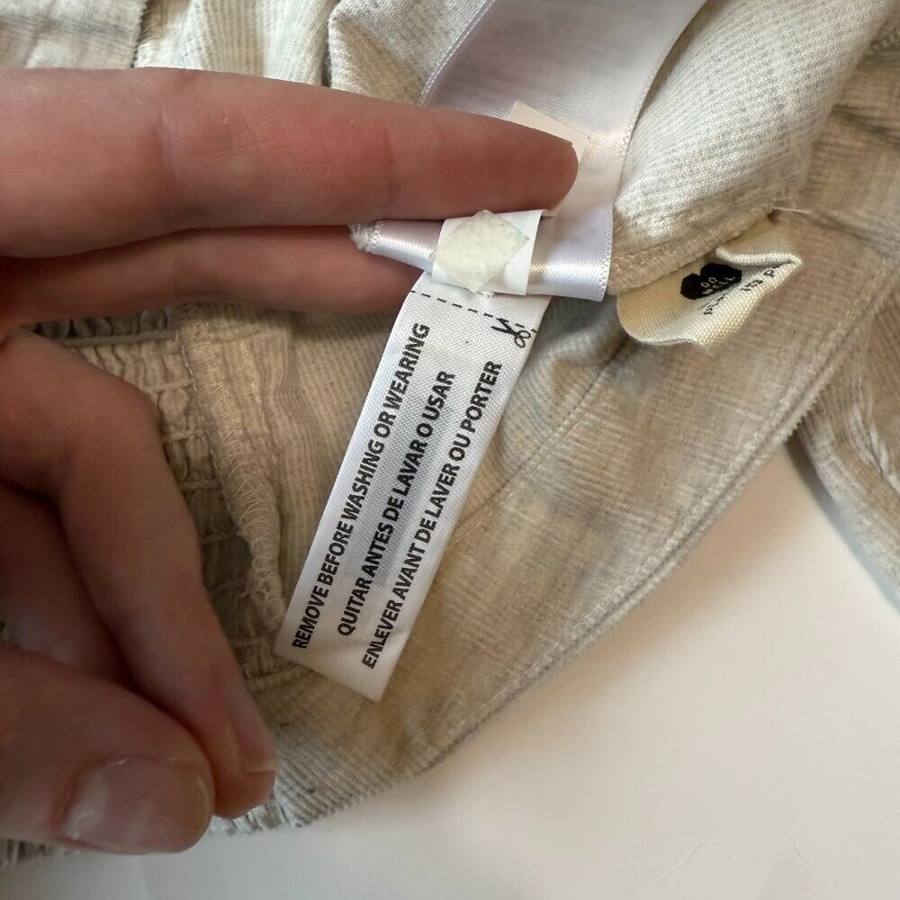 Madewell Corduroy Sweetheart Smocked-Back Top Women’s Size 6