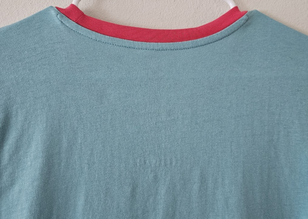 Women’s Disney Princess Mulan Embroidered Ringer T-Shirt XL Teal Pink Boxlunch