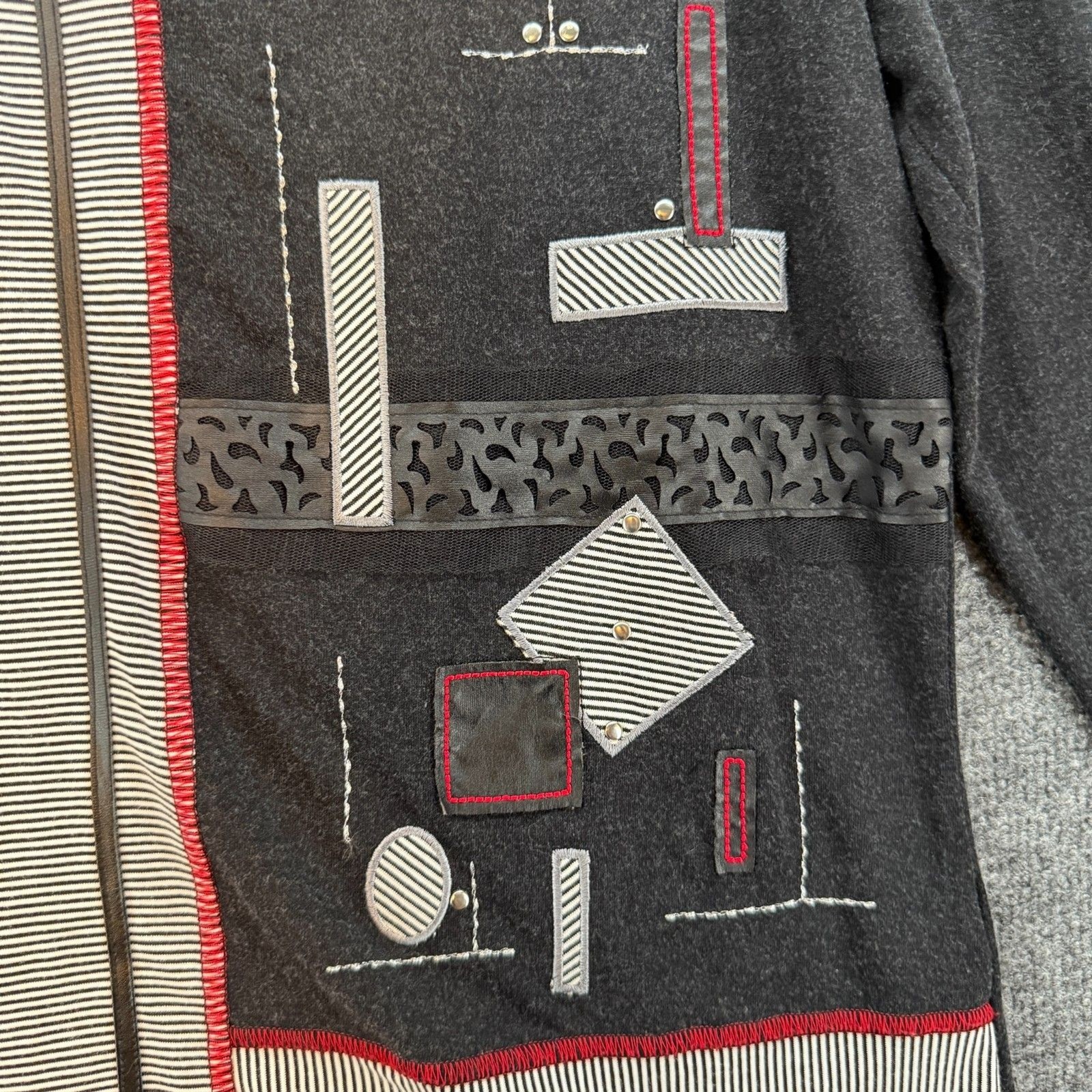 Cherishh Top Womens S Multicolor Tunic Patches Abstract Artsy Geometric Casual