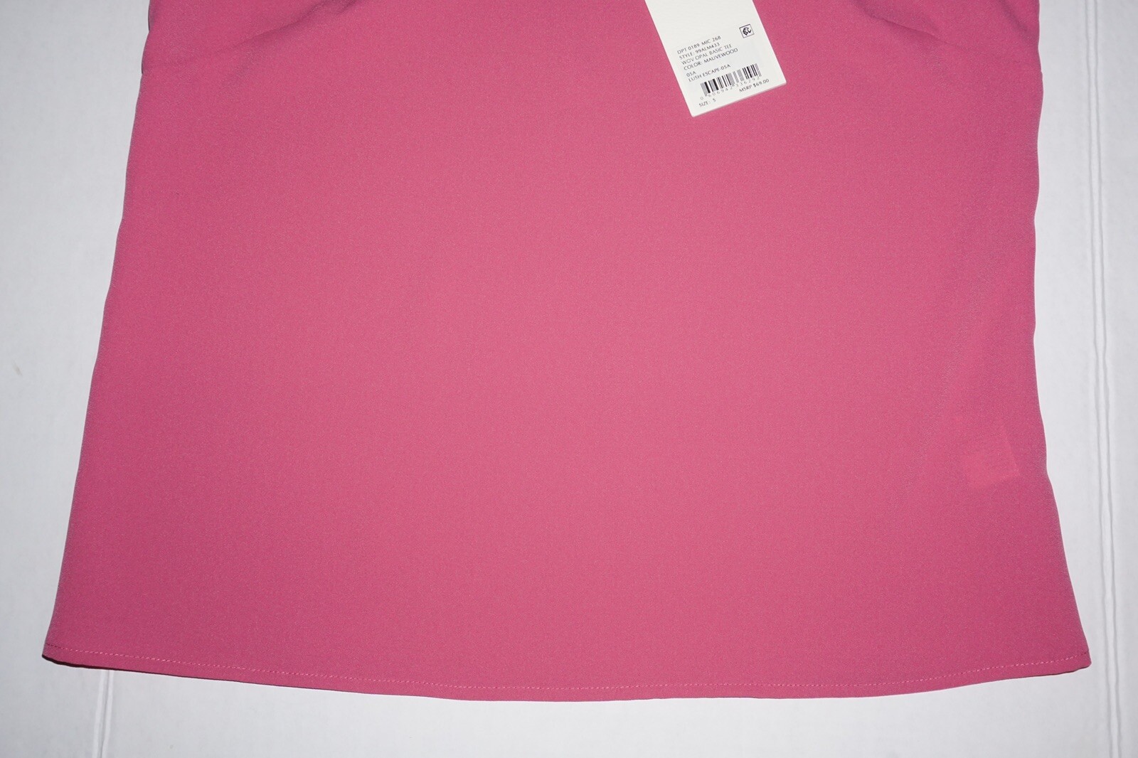 Alex Marie Opal Cap Sleeve Solid Basic Tee Blouse Size Small