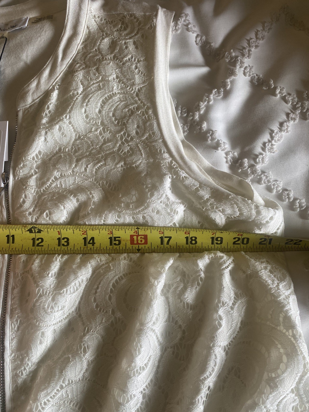Calvin Klein | Mix Media Sleeveless Top Size Size XL