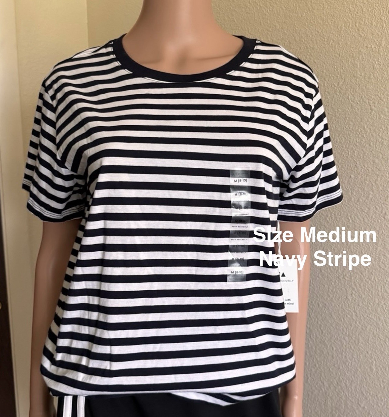 Free Assembly Women’s and Women’s Plus Cotton Cropped Boxy Tee, Medium