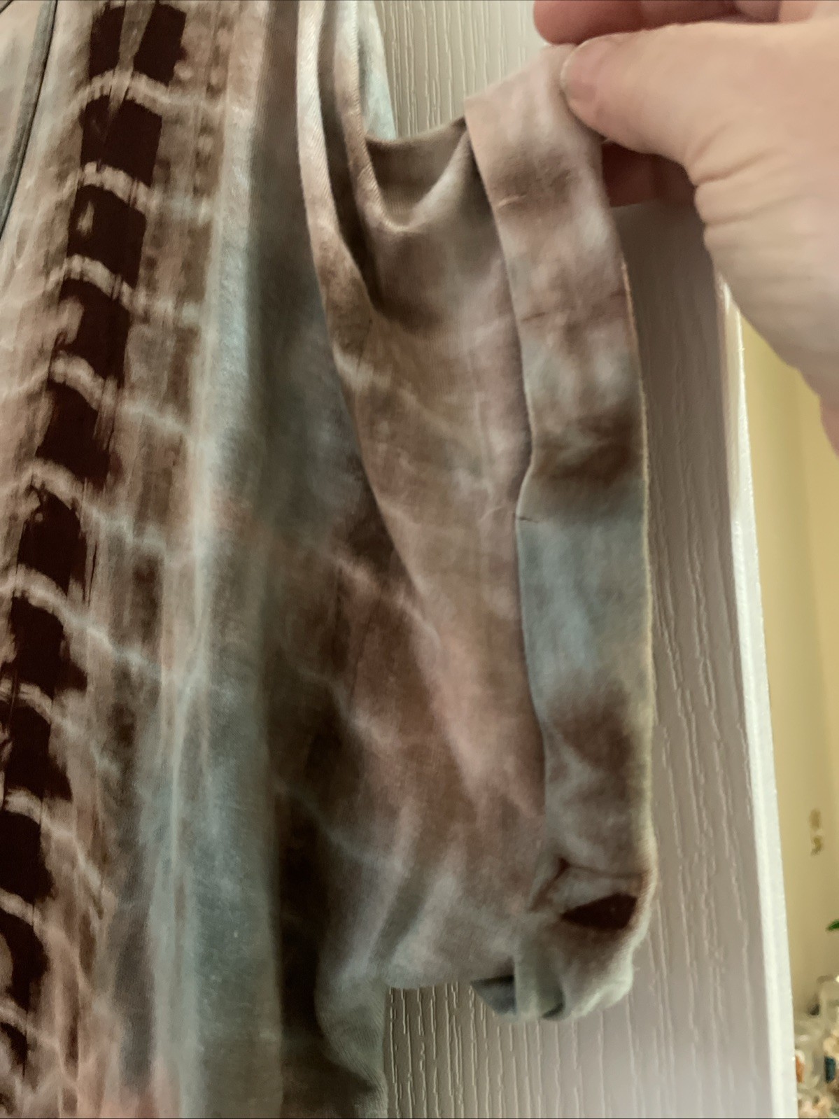 Women’s Tie Dye Coin 1804 Short Sleeve T Brown, Size L