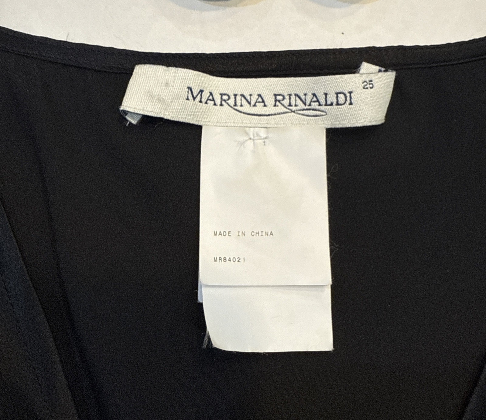 MARINA RINALDI Silk Blouse Dressy Tank Top Black US16 Classic Lingerie Vibes