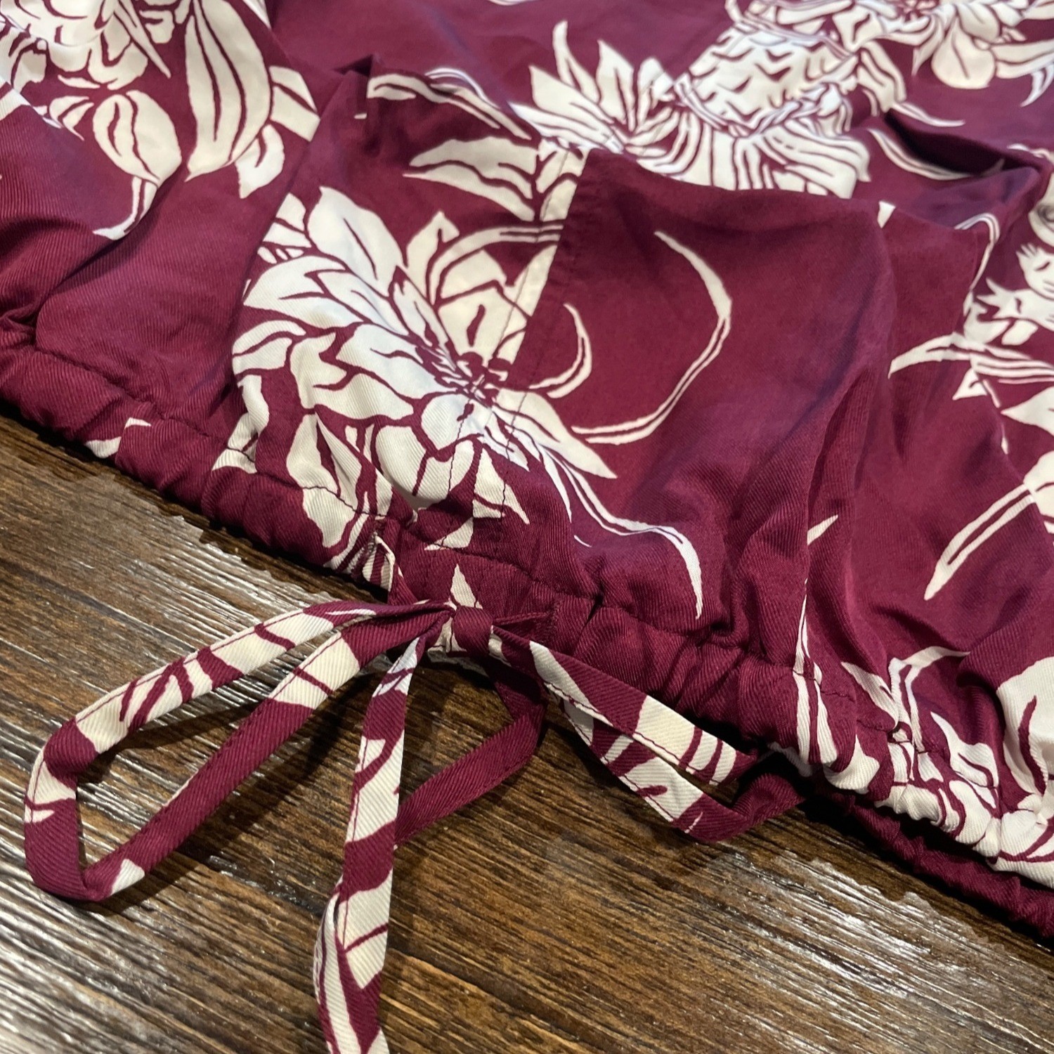 NWT J.Crew Drawstring-Waist Tank Top XL Pineapple Garden Sateen Cropped Tropical