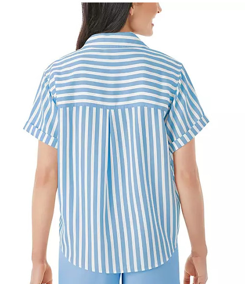 MEMBERS MARK Womens Tencel S/S Camp SHIRT (4 Colors) M L XL XXL NWT
