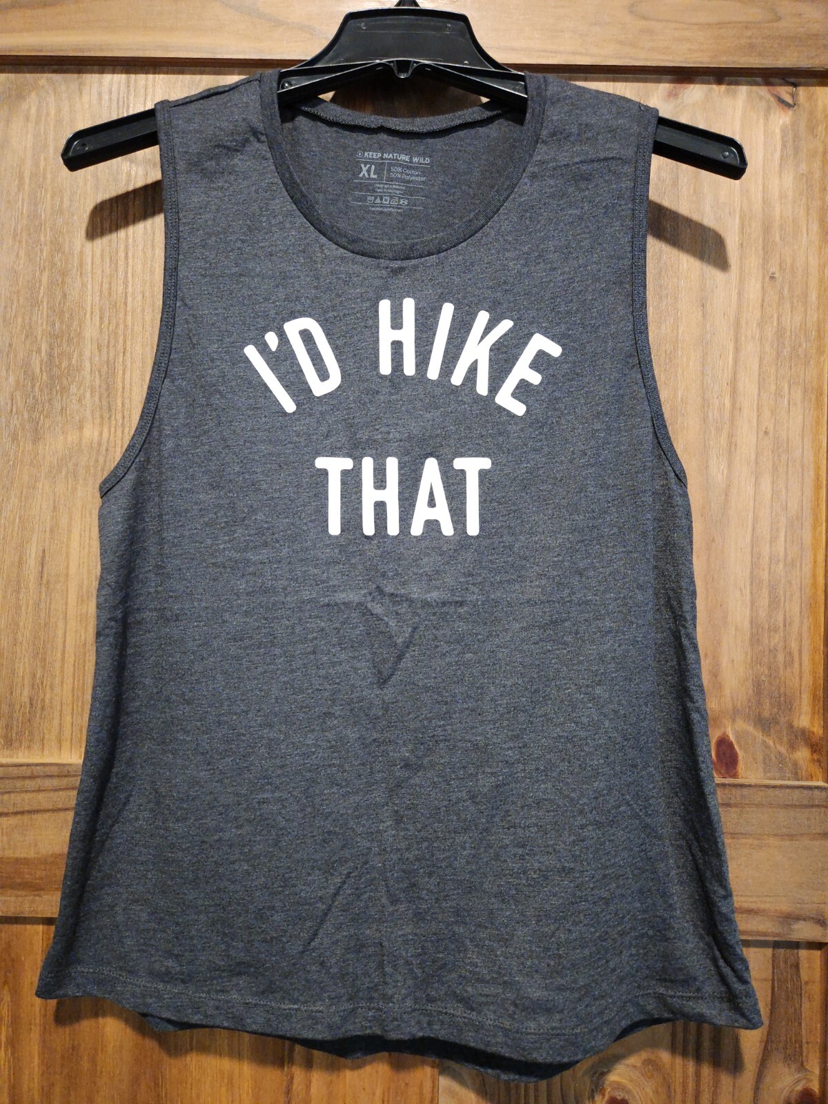 Keep Nature Wild T-Shirt I’d Hike That Womens Size XL Never Worn Gray