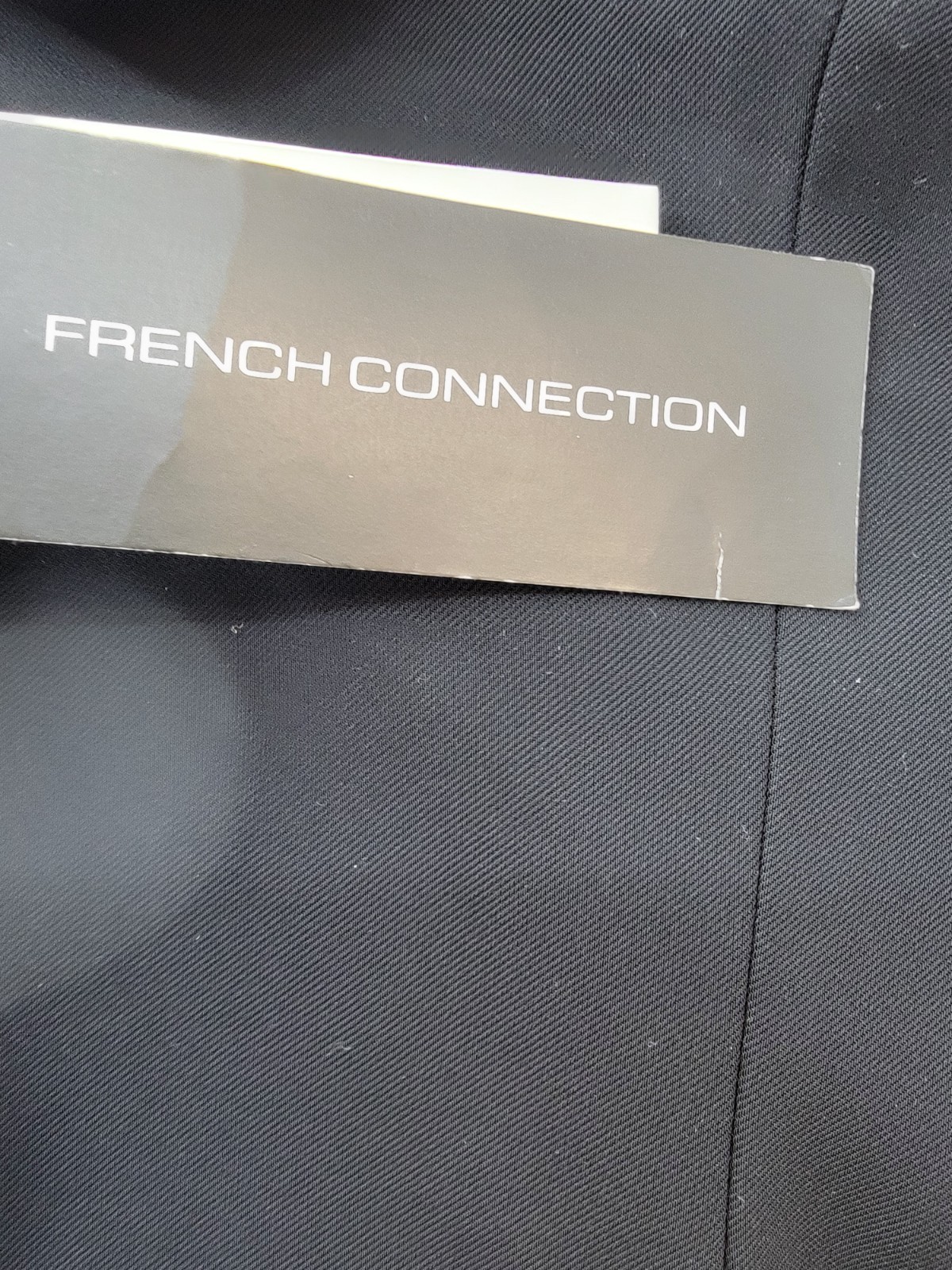French Connection Harry Suiting Strapless Top Women’s 12 Black Button Closure