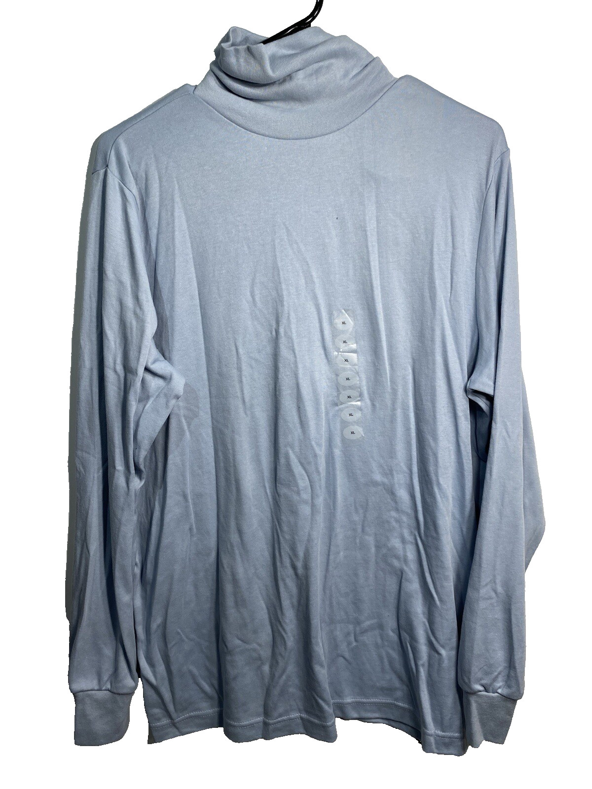 corner stone womens shirt size XL extra large blue long sleeve turtle neck