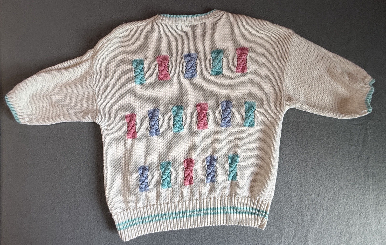 Vintage Robert Scott Ltd M Women’s Colorblock Knit Crewneck Pullover Sweater