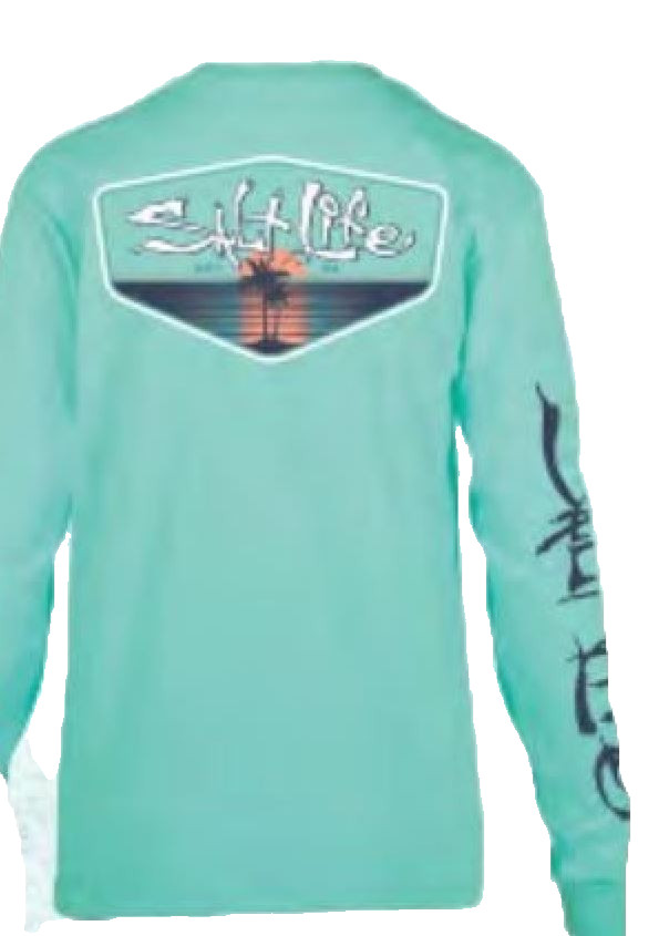 Salt Life SunSet V Neck Ladies Tee Aruba Adult Medium Live Salty NWT