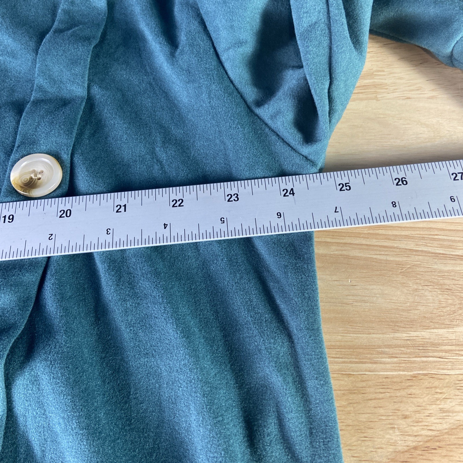 Wiholl Top Women Size 2XL Long Sleeve Green