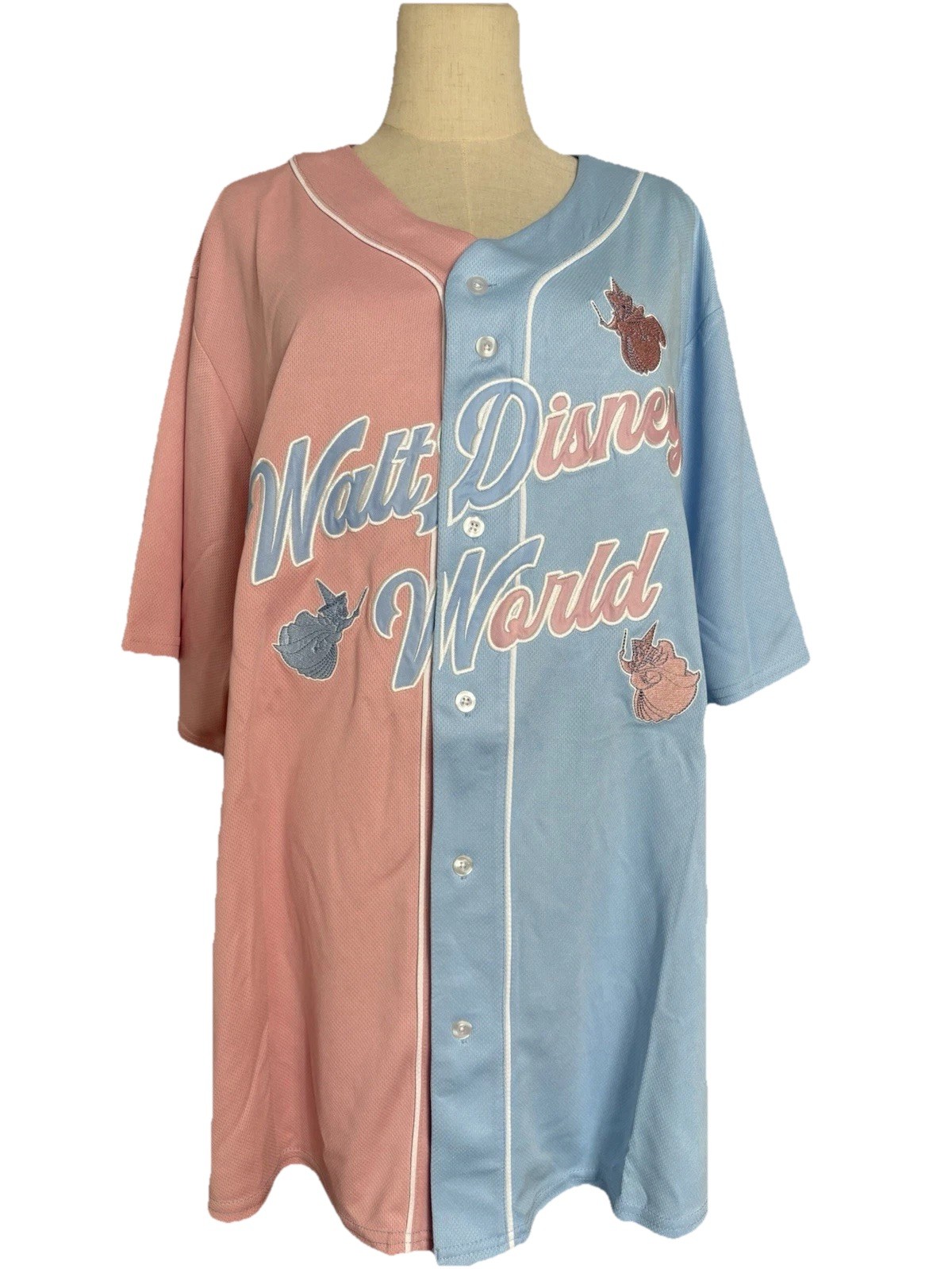 Disney Aurora Baseball Jersey Adults Medium Sleeping Beauty Walt Disney World