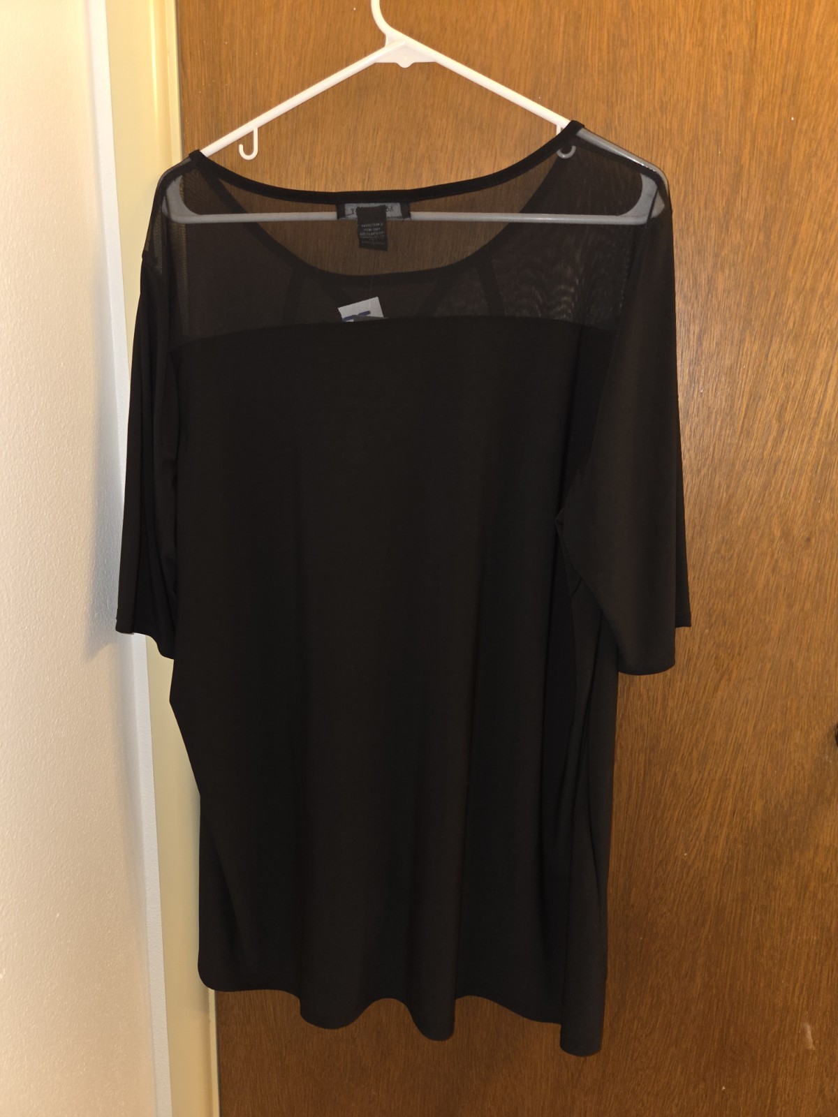 Adele & May Womens Plus Size 3x Black Blouse Partial New Tag Whimisgoth Goth