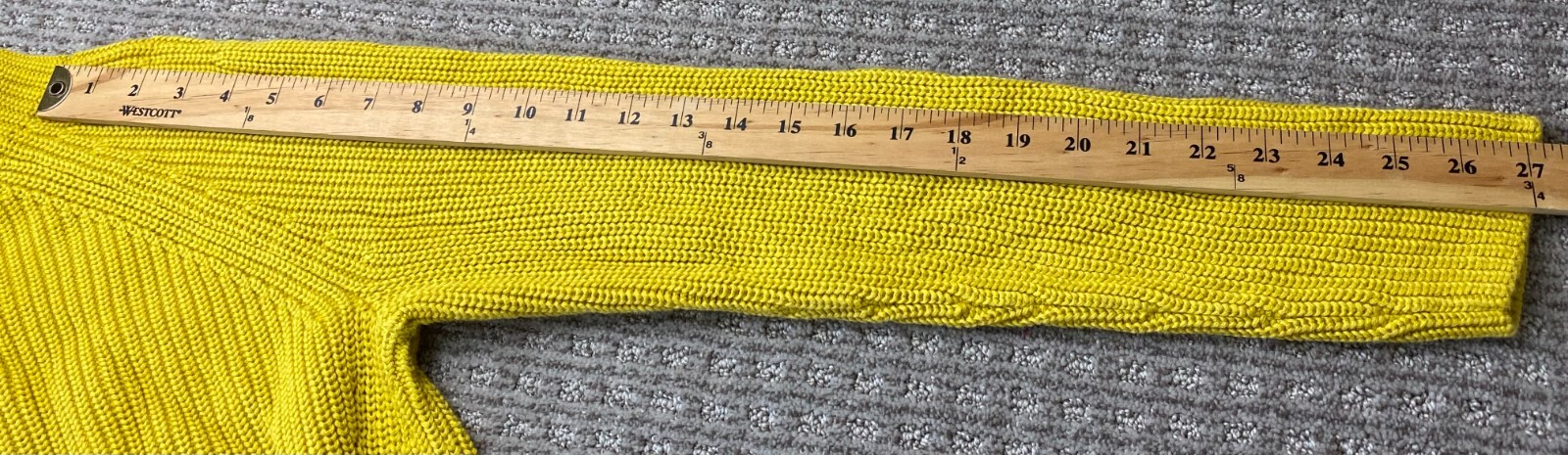 $50 New Lands’ End Women’s LS Fine Gauge Shaker Funnel Neck Sweater Yellow L/P