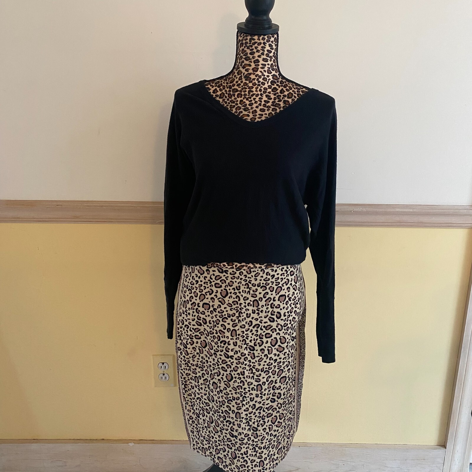 Lilly Pulitzer Women’s Black Long Sleeve Silk Blend Sweater RN88189 Size Med L1