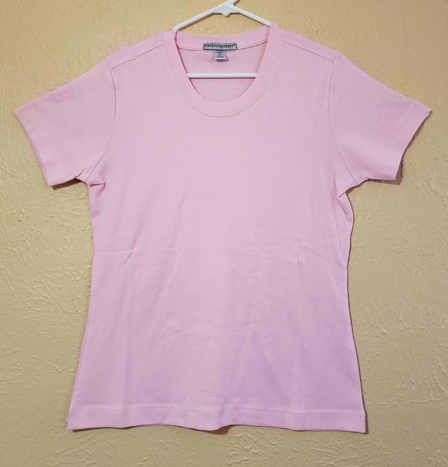 Port Authority Pink Women’s L516C Short Sleeve Knit Medium T Shirt NICE QUALITY