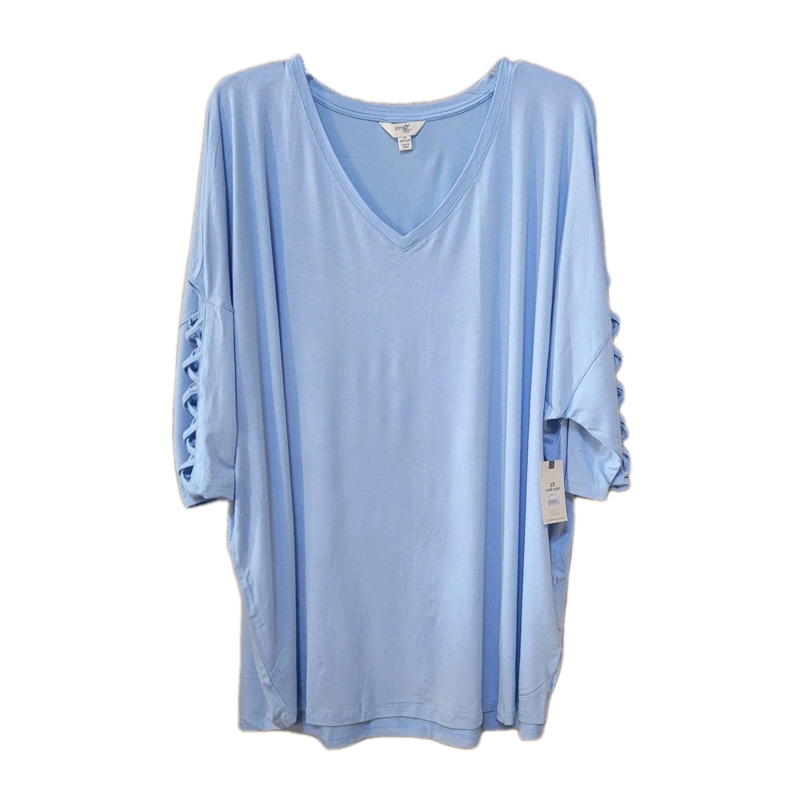 Women’s Plus Size Blouse, Terra & Sky Plus Size Women’s Top, 0X to 3X True Size