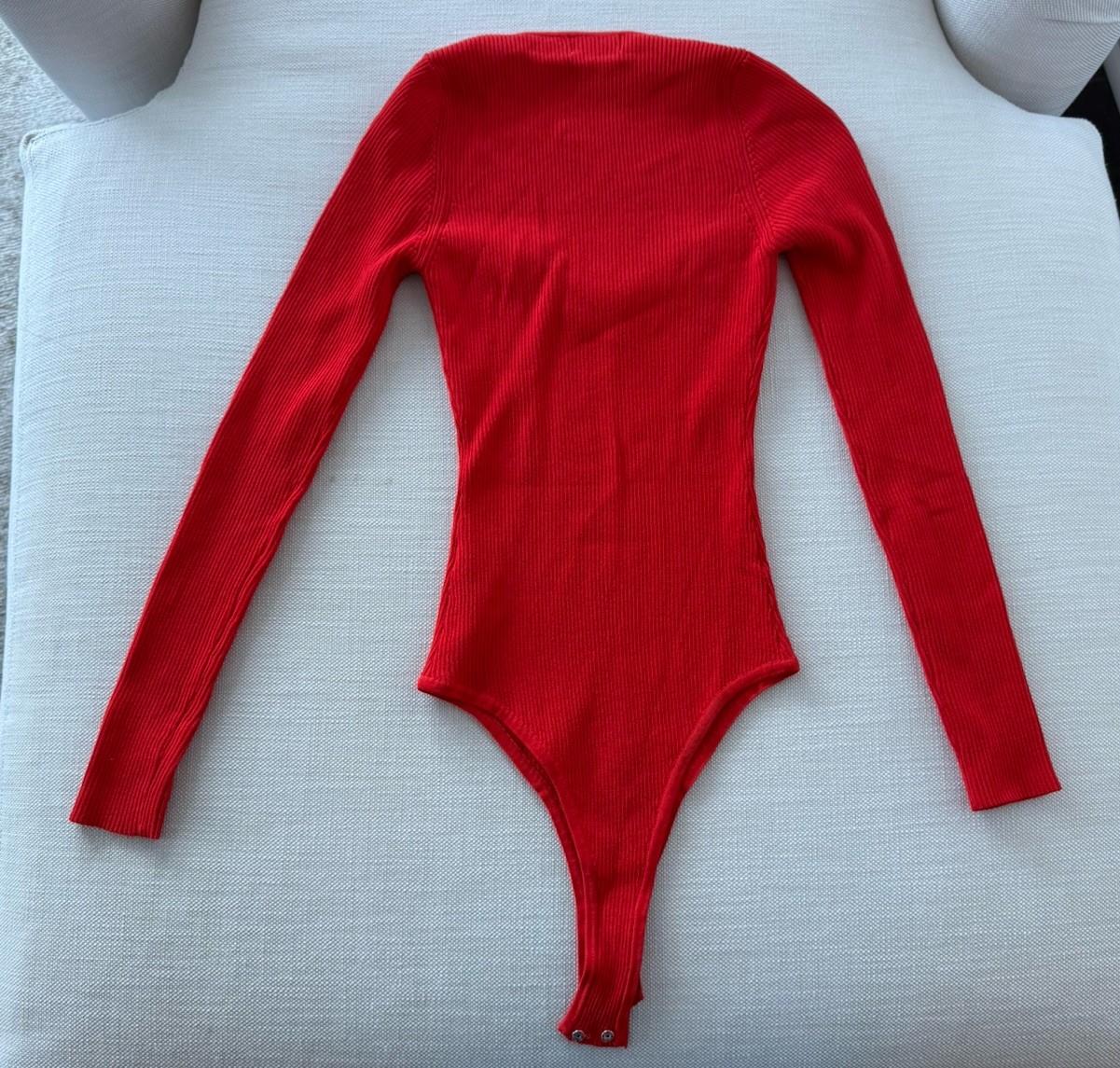 EUC Superdown Naomi Sweetheart Red Bodysuit Size Small