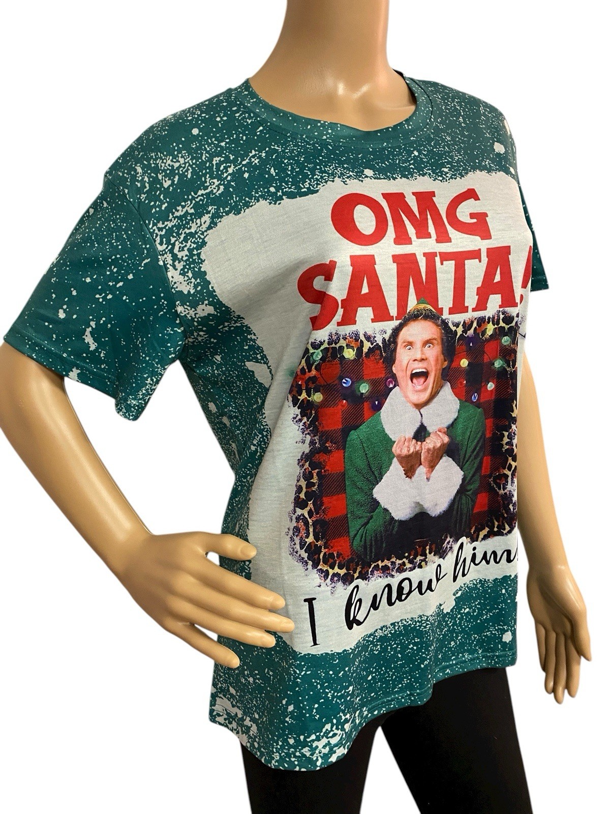 “OMG Santa! I Know Him!” Elf Movie , Will Ferrell, XL Shirt, Same Day Shipping