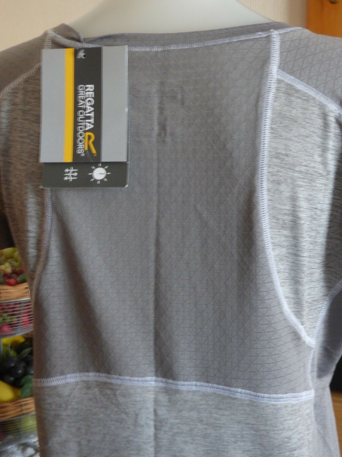 Regatta Outdoors-Ladies Quick Drying-Light Grey Sports t sirth-size 14-new & tag