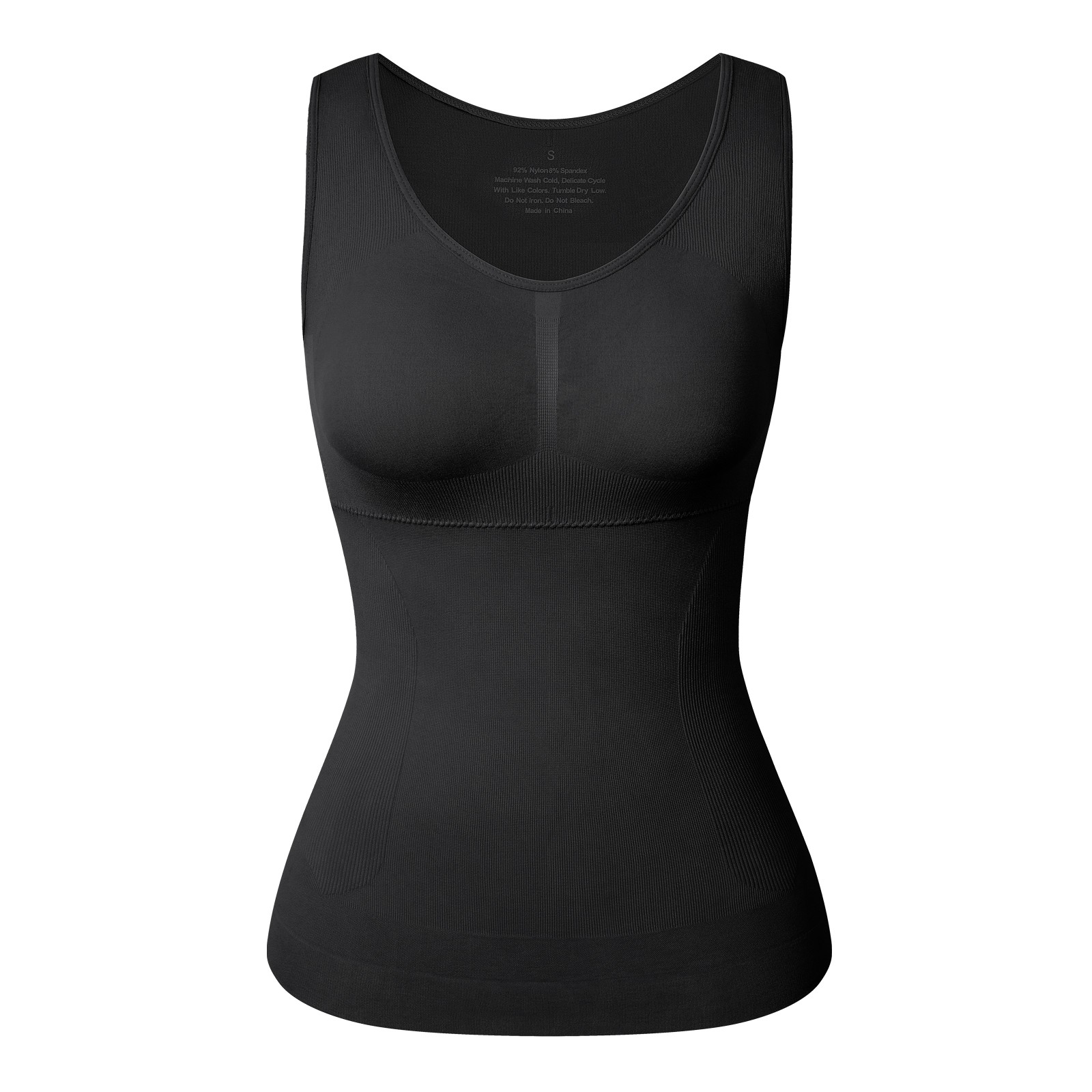 Womens Cami Shaper with Built in Bra Tummy Control Camisole Tank Top Body Shaper