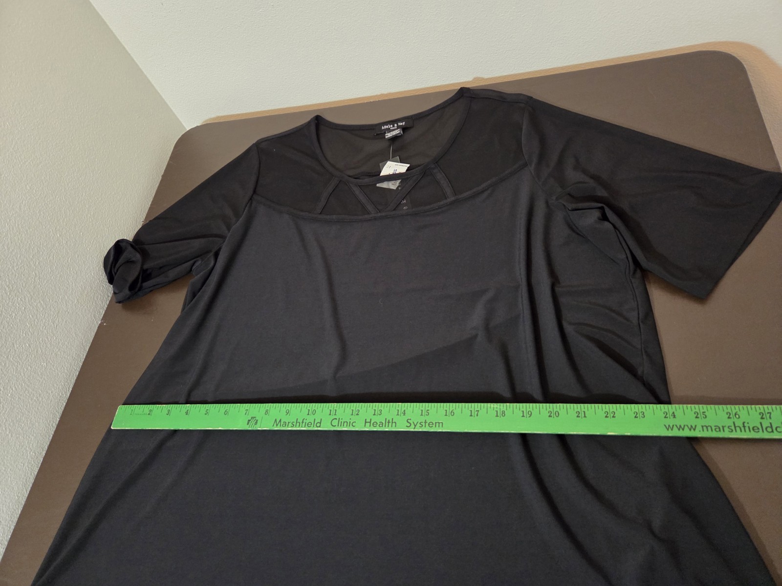 Adele & May Womens Plus Size 3x Black Blouse Partial New Tag Whimisgoth Goth