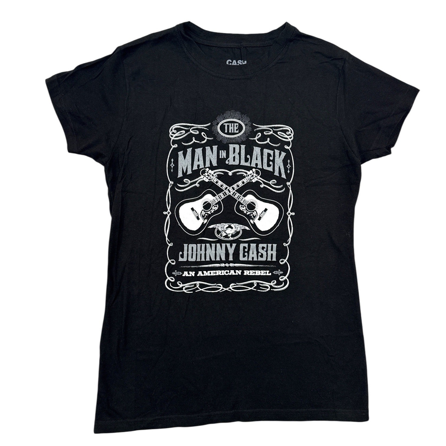 Johnny Cash Man in Black Women’s XL Graphic Band T-Shirt Official Licensed NEW