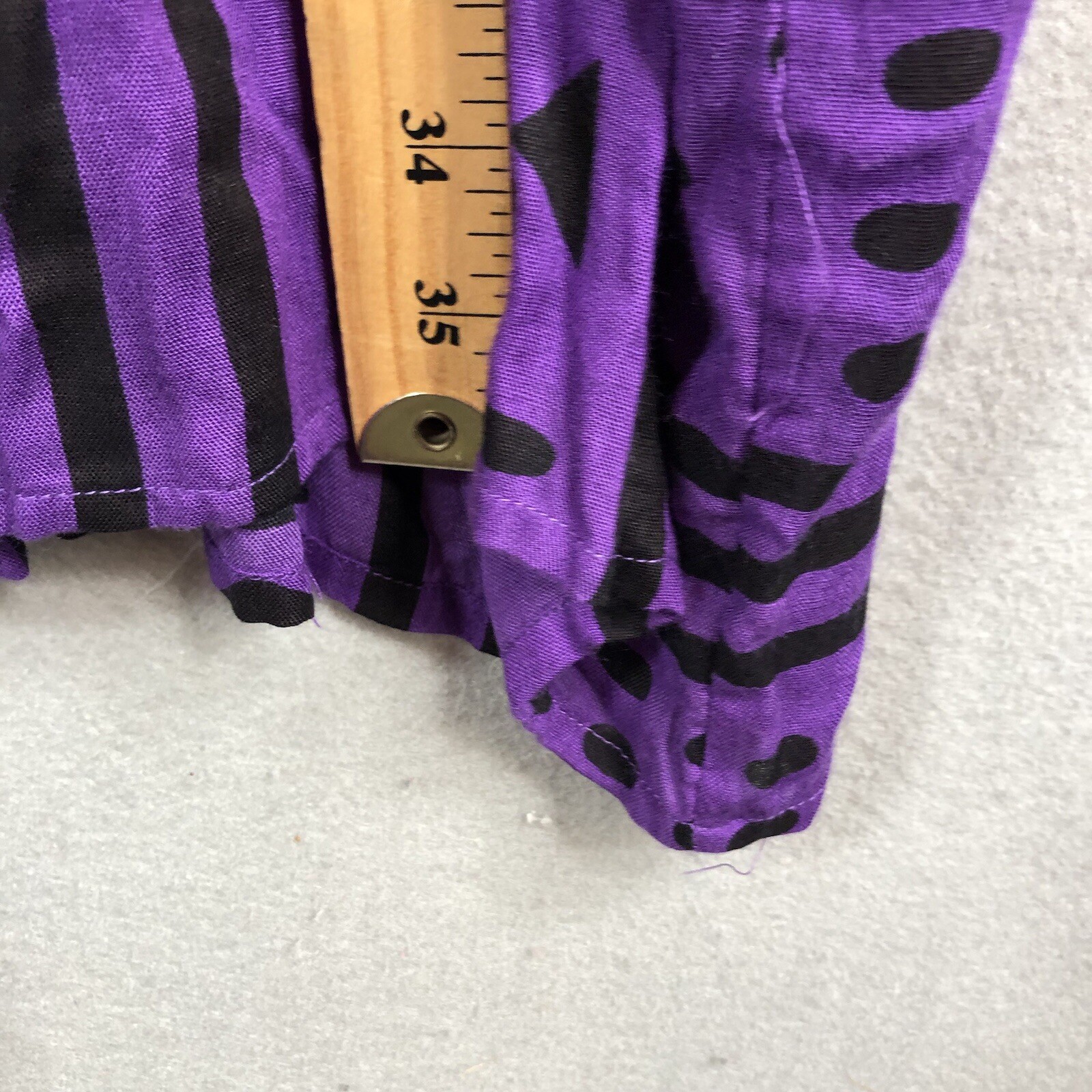 Ethnic Top Women One Size Purple Black Art To Wear Primitive Artsy NEW