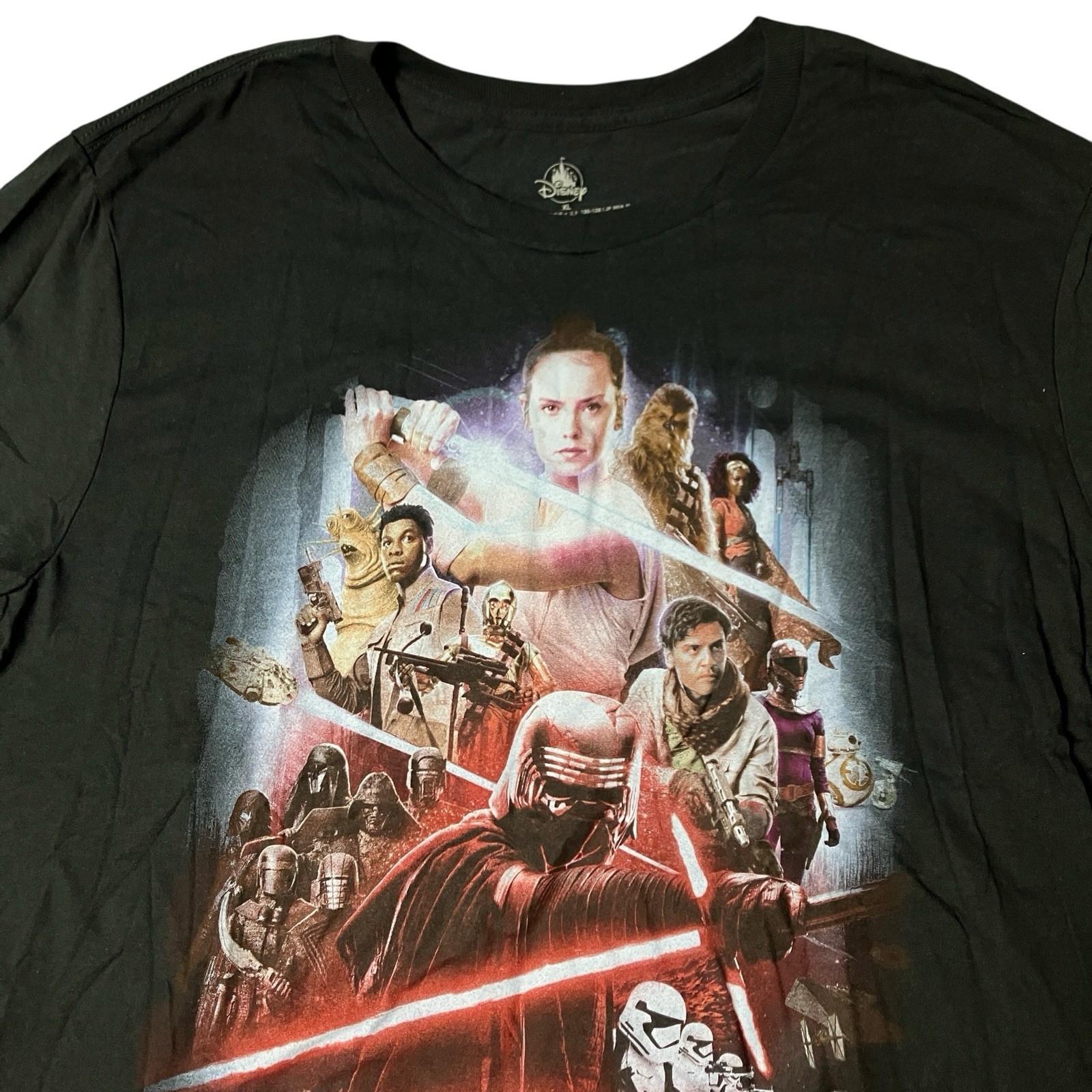 Disney Star Wars Rise Skywalker T Shirt Womens XL Black Kylo Ren Graphic NWT