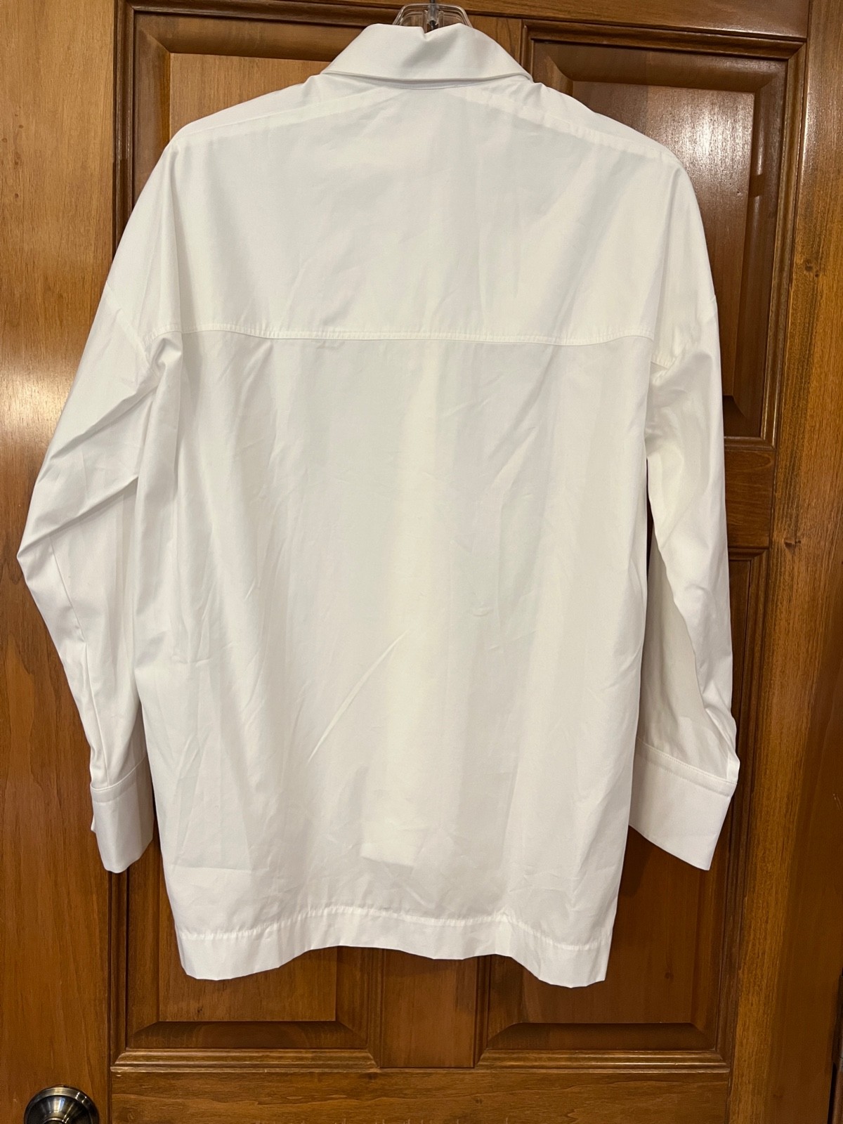 Max Mara Leisure White Cotton Lyocell Rispoli Button Down Shirt EUC 6
