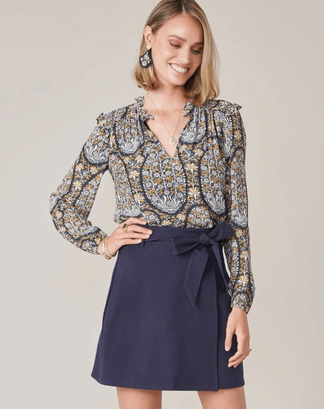 Spartina 449 Size Large Aisley Jones Hundred Paisley Ladies Blouse Lined