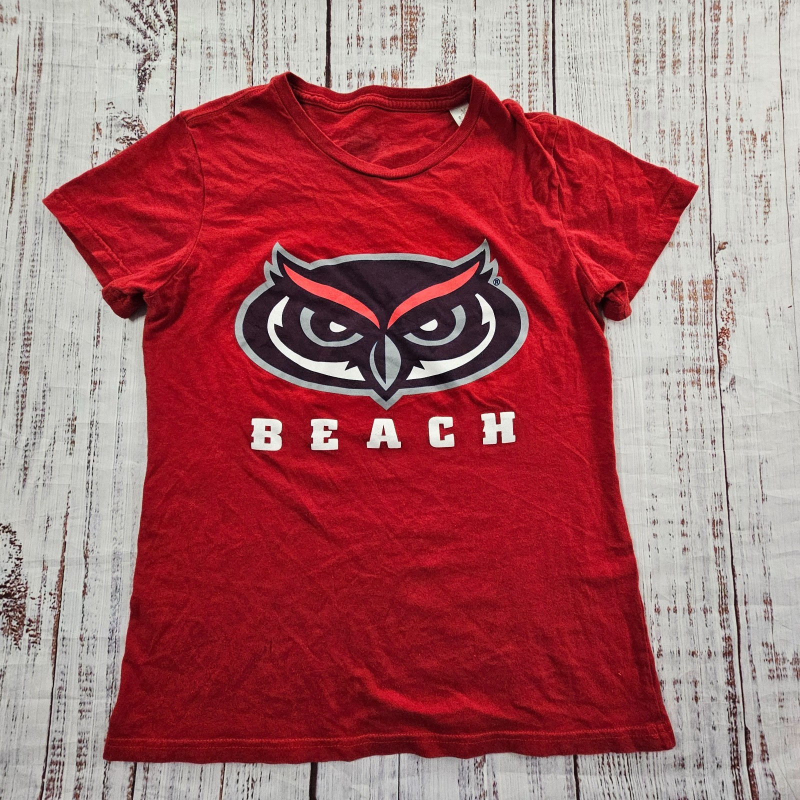 Florida Atlantic Owls Beach Red Short Sleeve adidas T-Shirt Women’s S