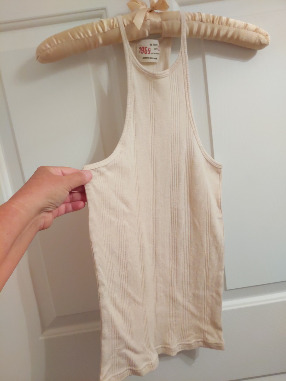 Gap 1969 TANK TOP beige, Size S, Racer back style. Boho, Nineteen Sixty Nine
