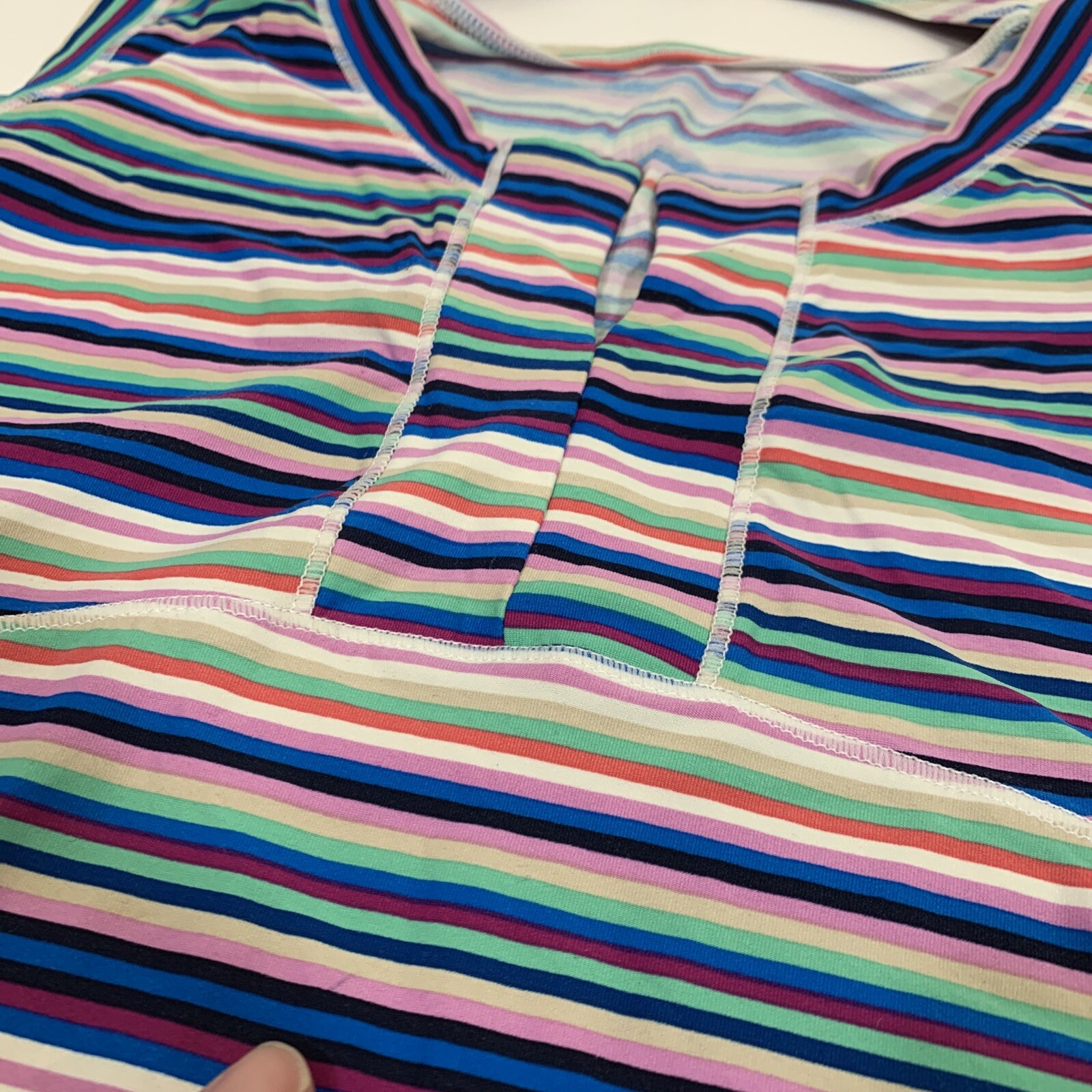 Lole Women’s Small Striped Sleeveless Tank Top Multicolor
